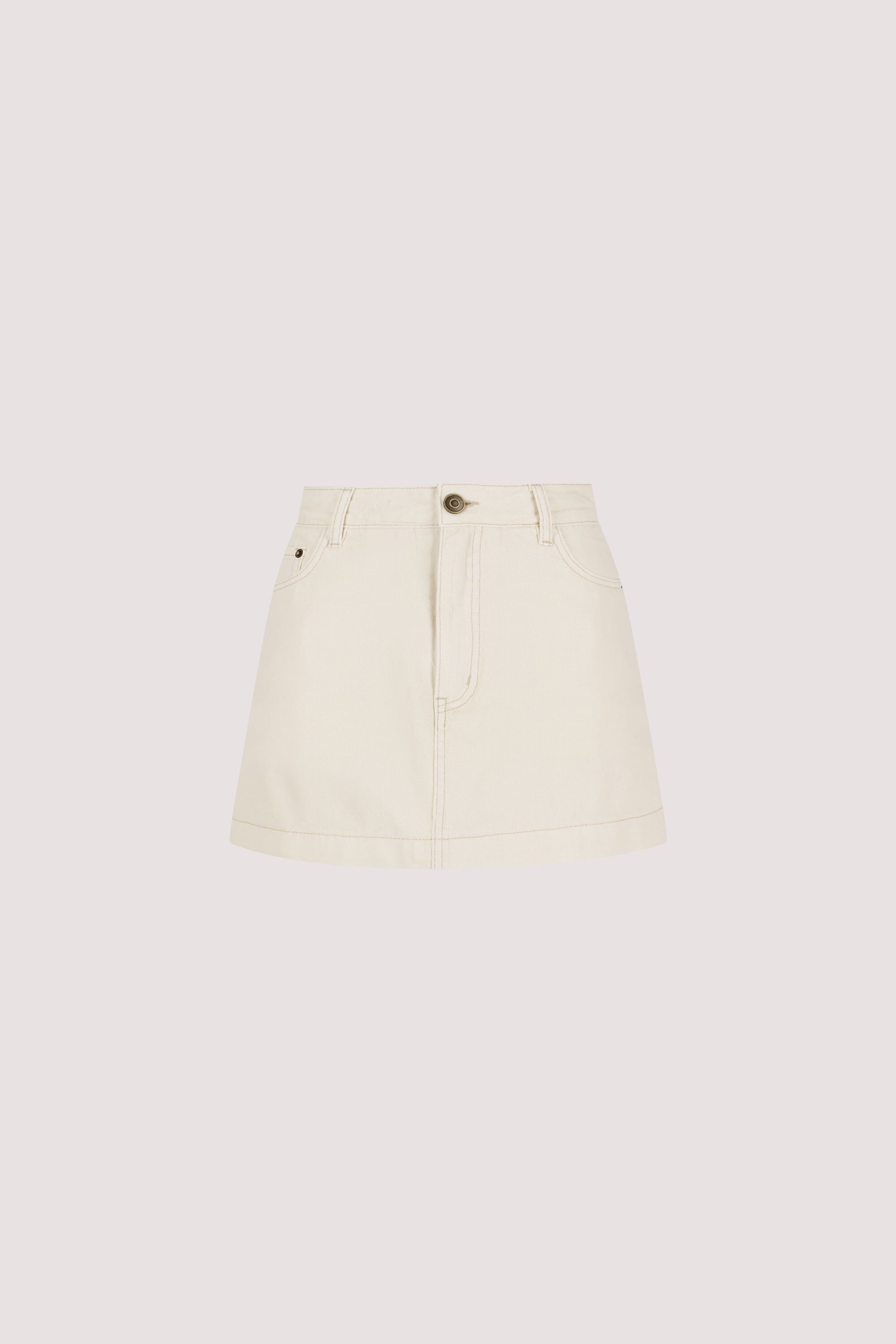 KERA NATURAL DENIM A LINE SKORT