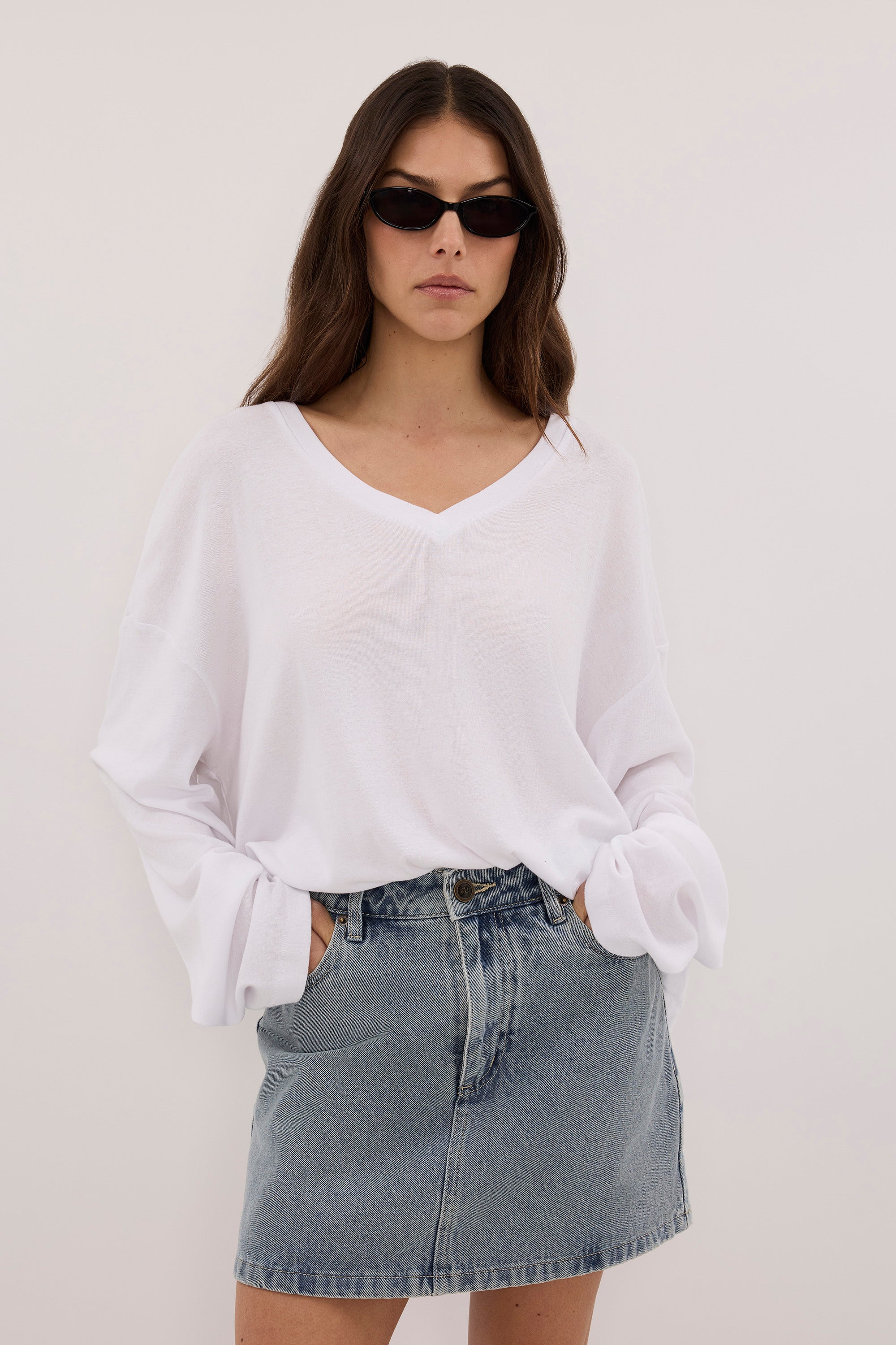 CARTIER LIGHT BLUE DENIM SKORT
