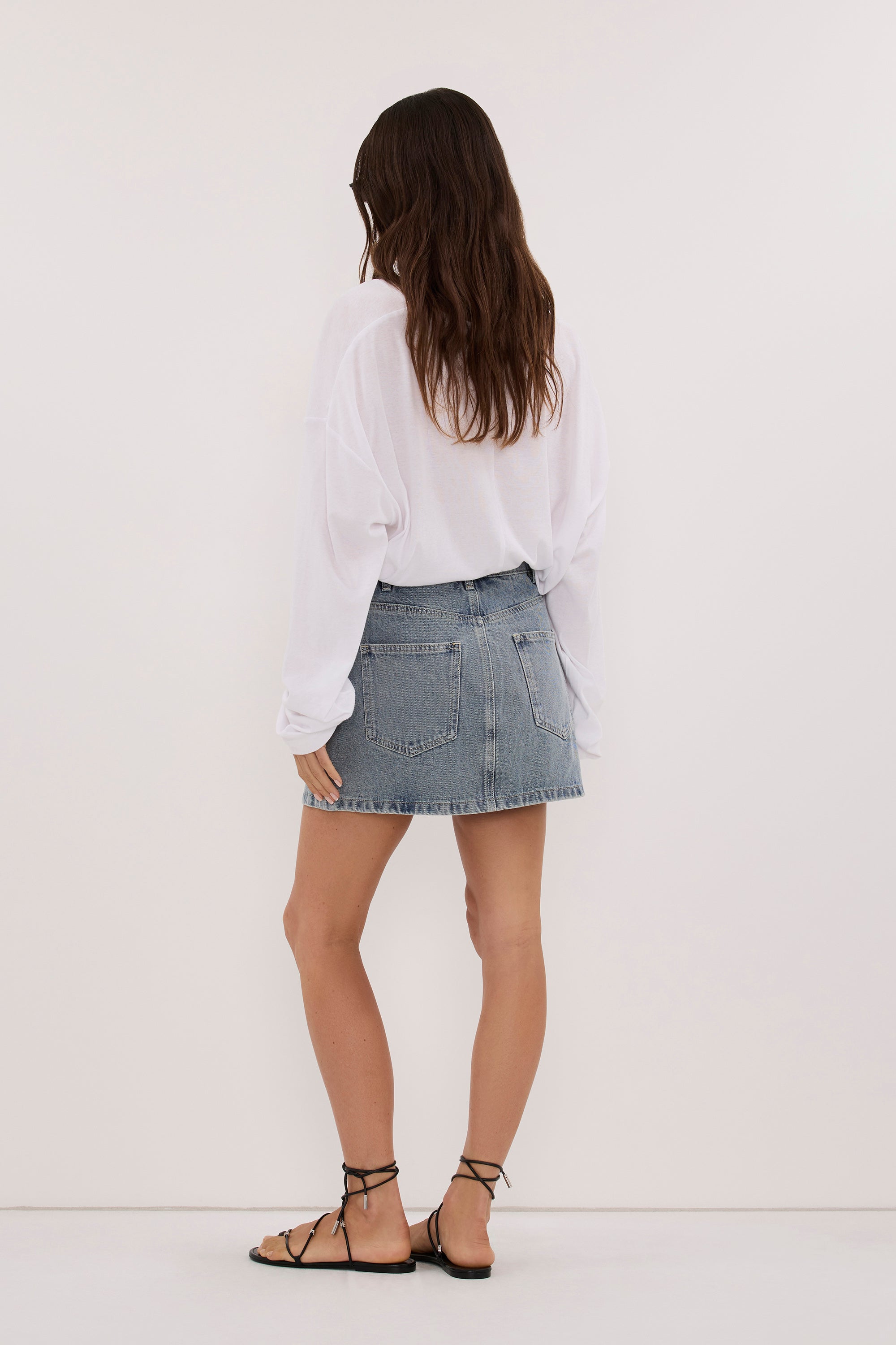 CARTIER LIGHT BLUE DENIM SKORT