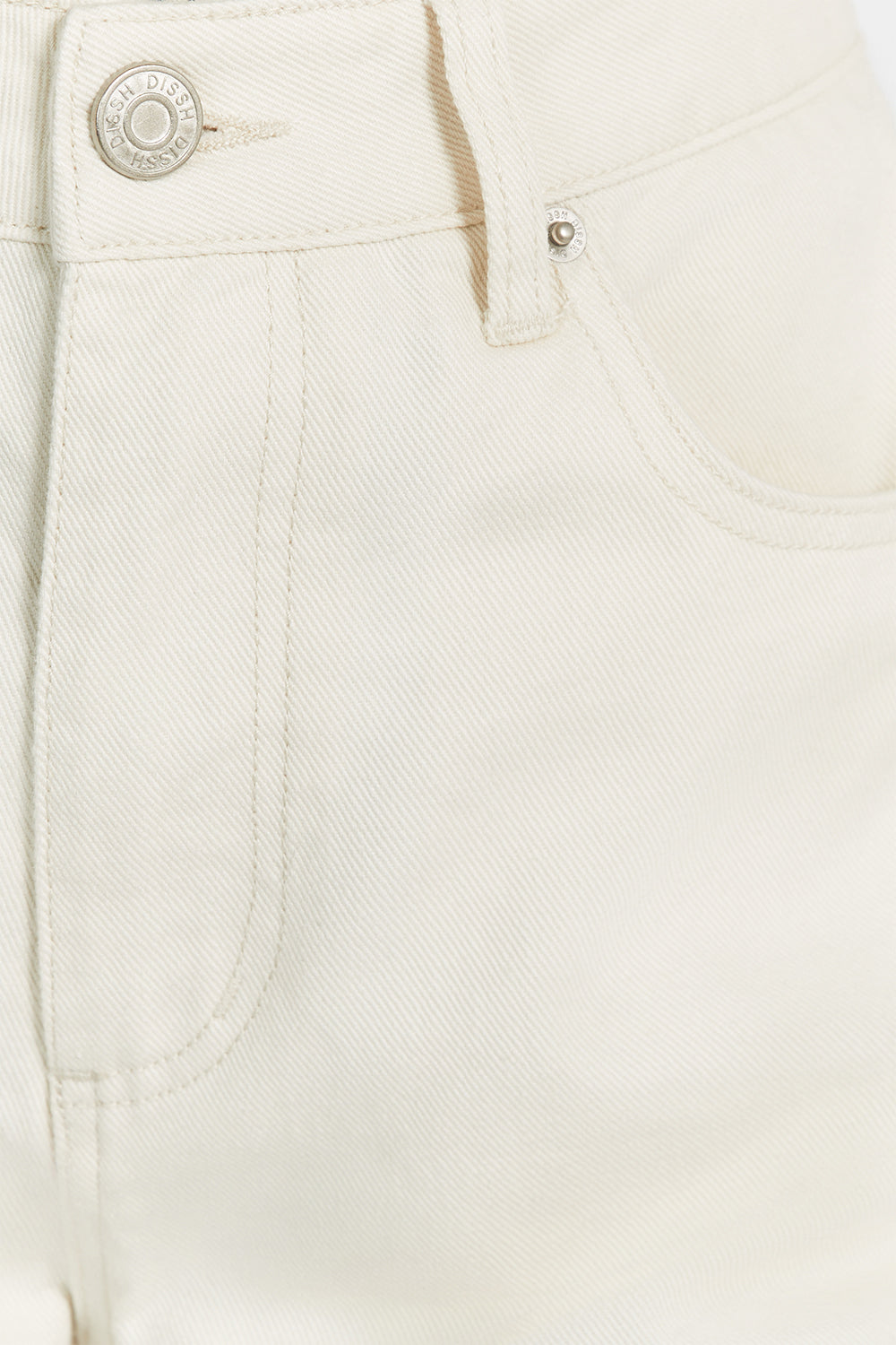 BAMBI CREAM BERMUDA DENIM SHORT Clothing DISSH Boutiques 