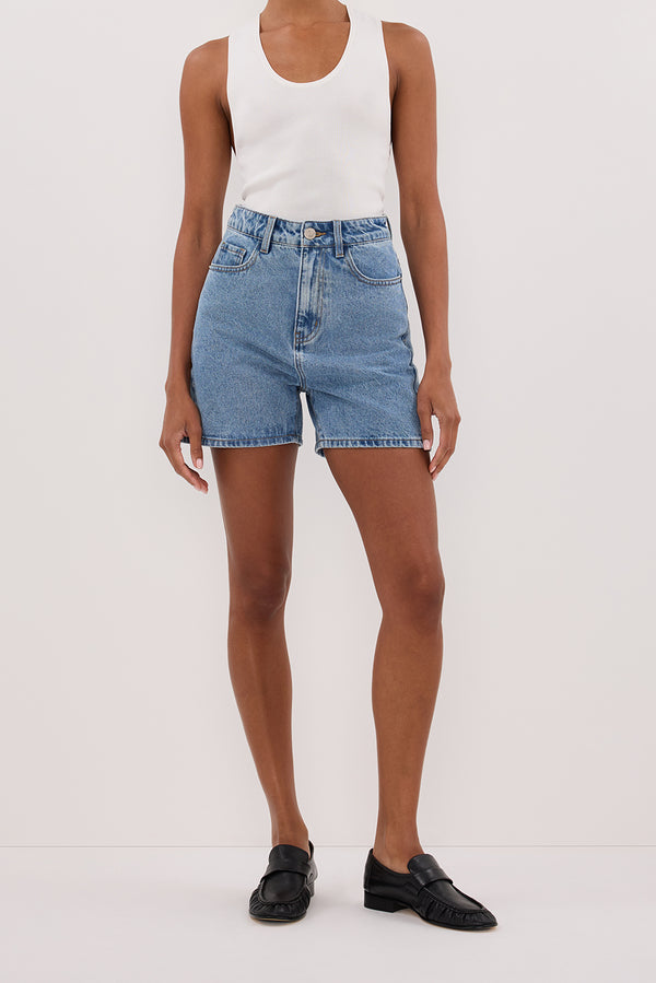 FINN MEDIUM BLUE DENIM SHORT