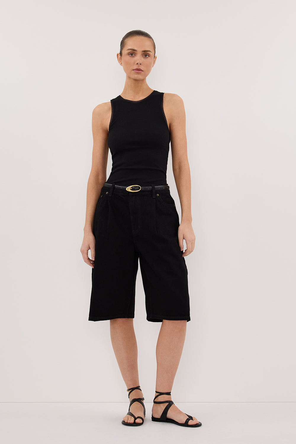 JACK JET BLACK DENIM BERMUDA SHORT Clothing DISSH Boutiques 6 BLACK 