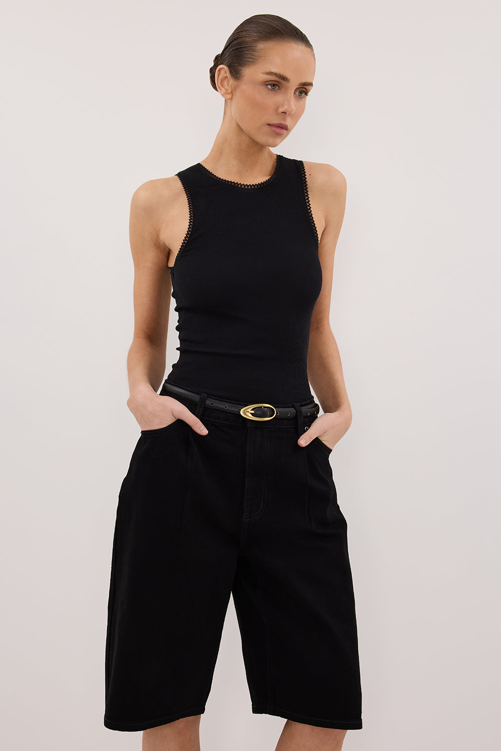 JACK JET BLACK DENIM BERMUDA SHORT Clothing DISSH Boutiques 