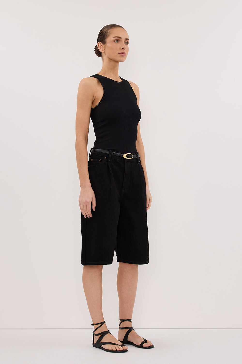 JACK JET BLACK DENIM BERMUDA SHORT Clothing DISSH Boutiques 