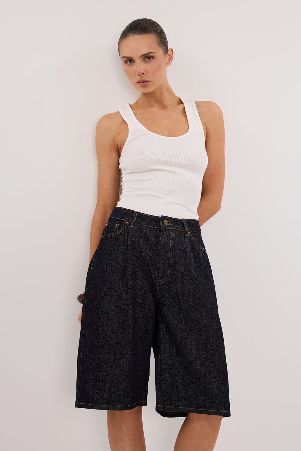JACK RAW INDIGO DENIM BERMUDA SHORT Clothing DISSH Boutiques 