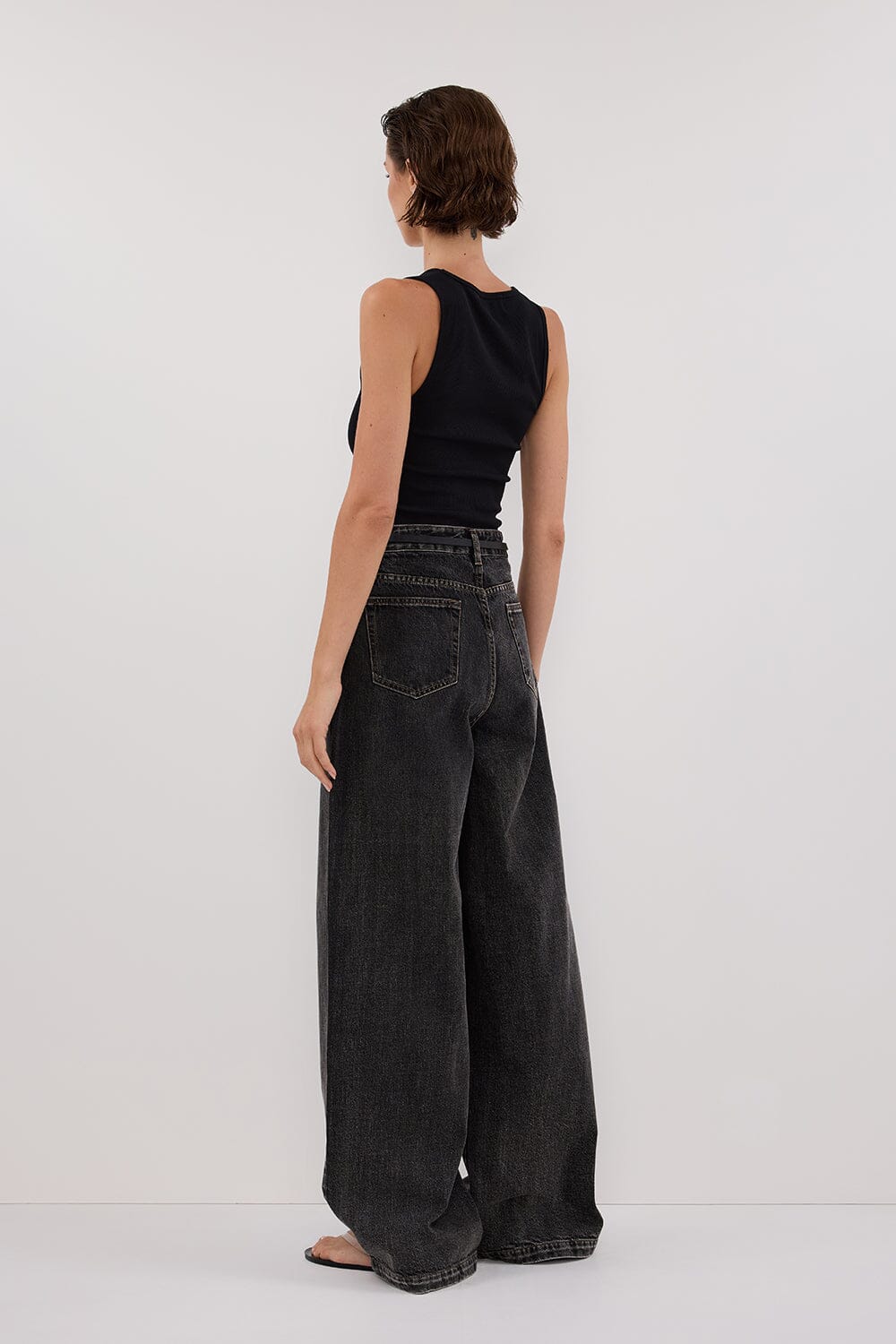STERLING WASHED BLACK DENIM JEAN Clothing DISSH Boutiques 