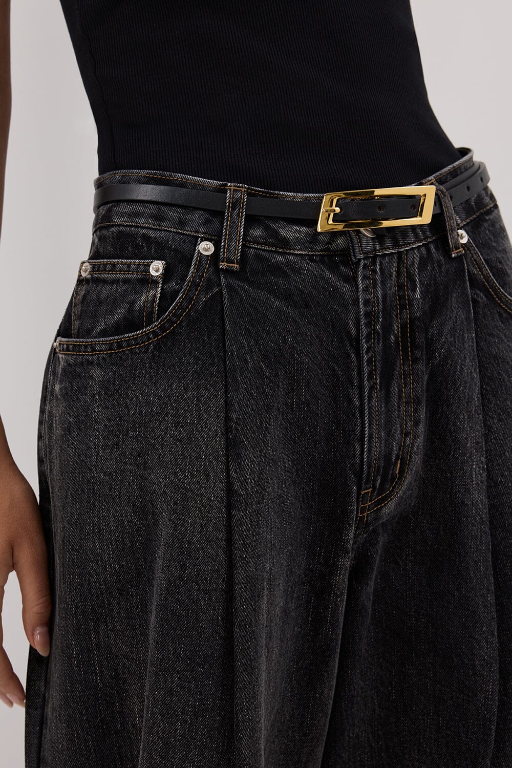 STERLING WASHED BLACK DENIM JEAN Clothing DISSH Boutiques 