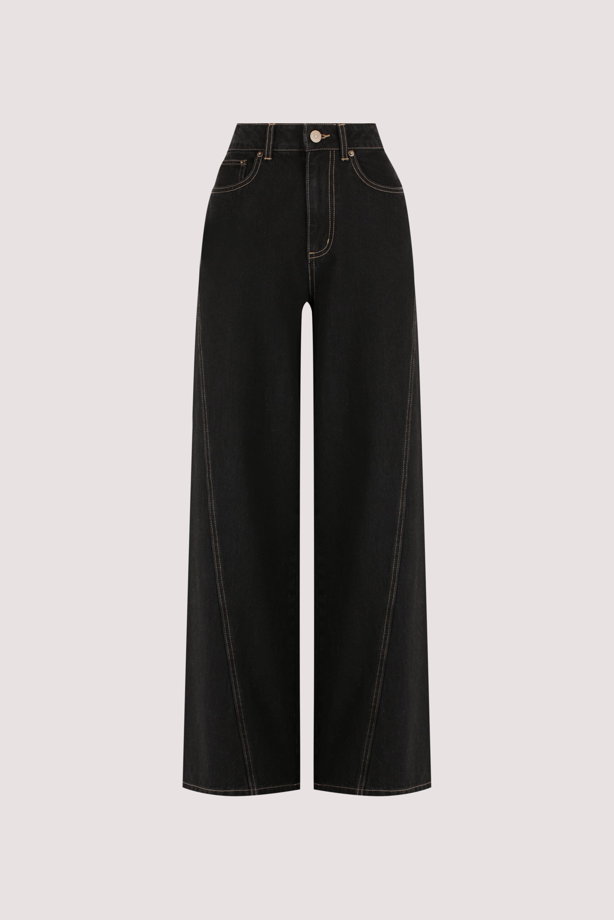 CARSON JET BLACK WIDE LEG JEAN Clothing DISSH Boutiques 