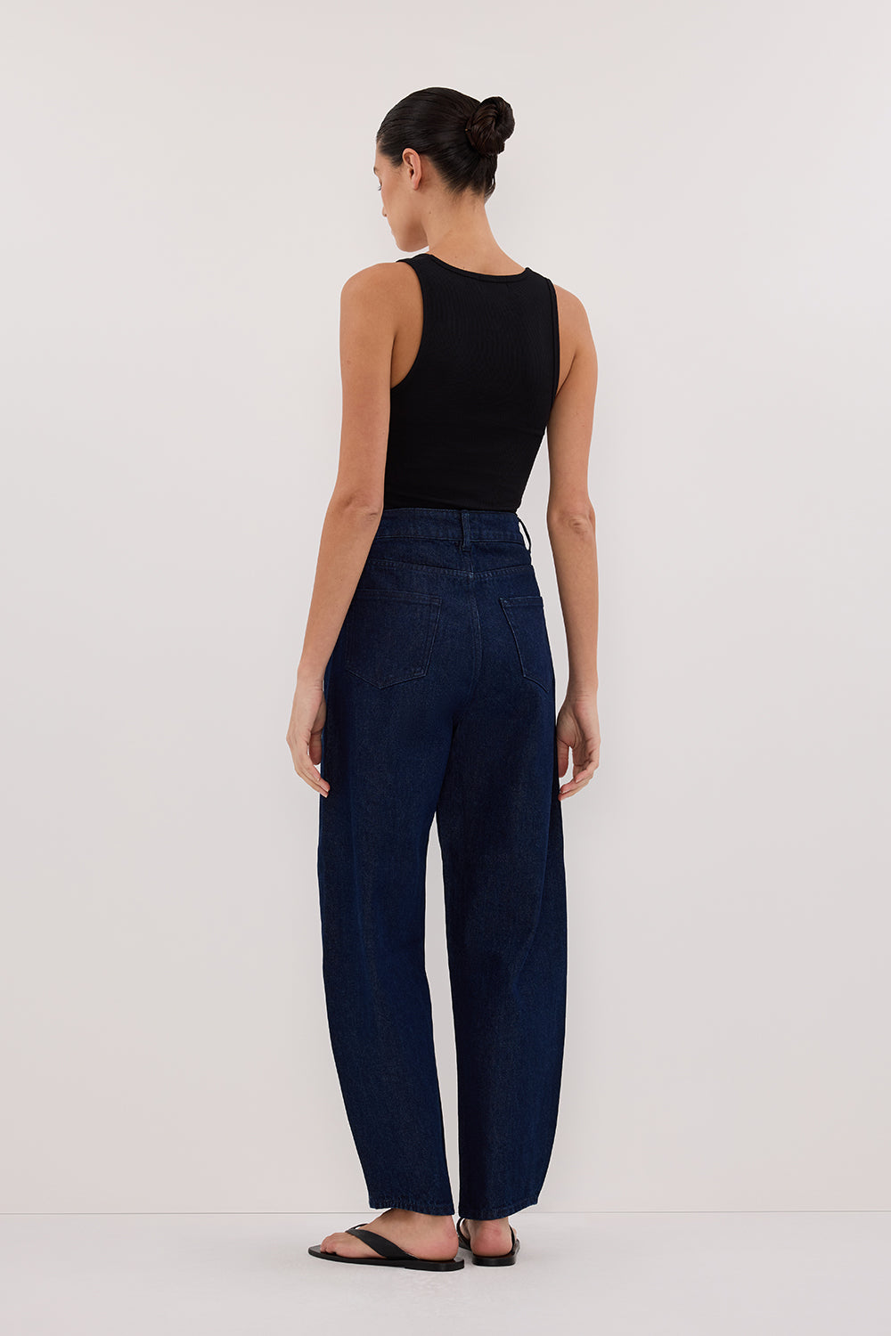 CALEB INDIGO BARREL LEG JEAN - PRE ORDER Clothing DISSH Boutiques 