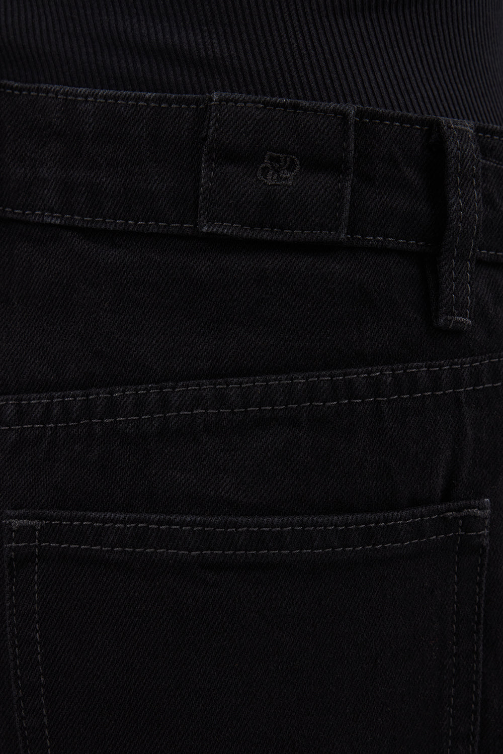 LIV BLACK DENIM BARREL LEG JEAN Clothing DISSH Boutiques 