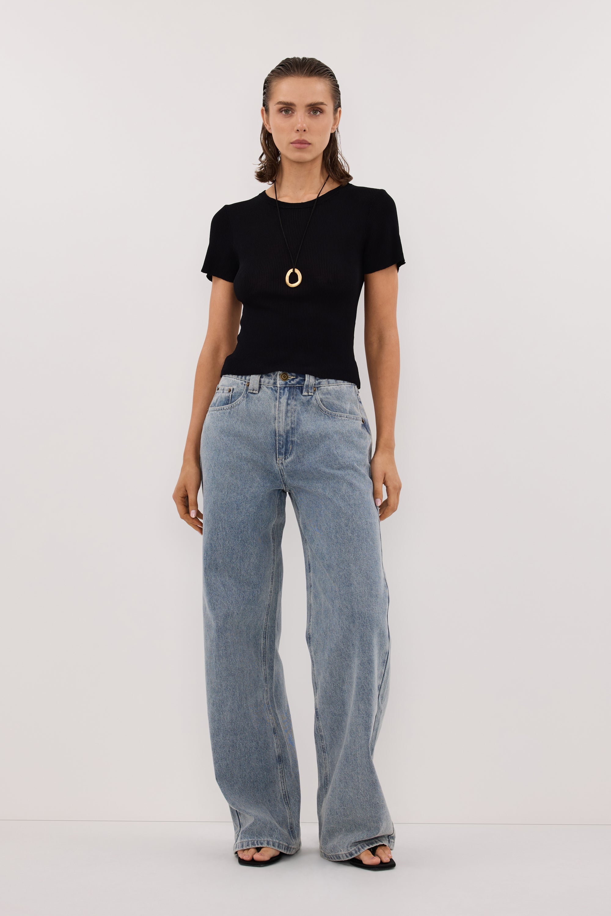 REAGAN 2.0 LIGHT BLUE TALL SLOUCHY JEAN