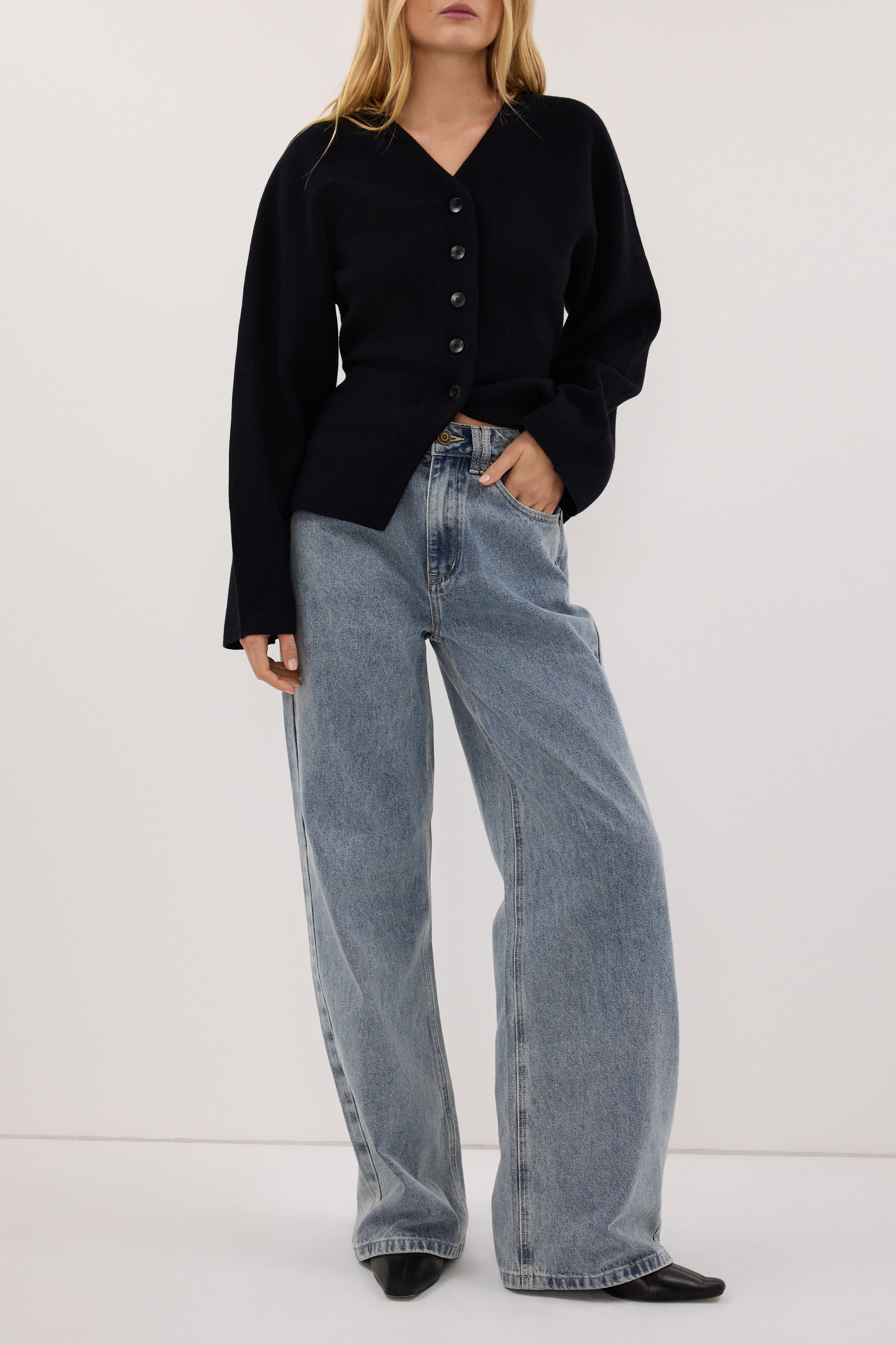 REAGAN 2.0 LIGHT BLUE TALL SLOUCHY JEAN