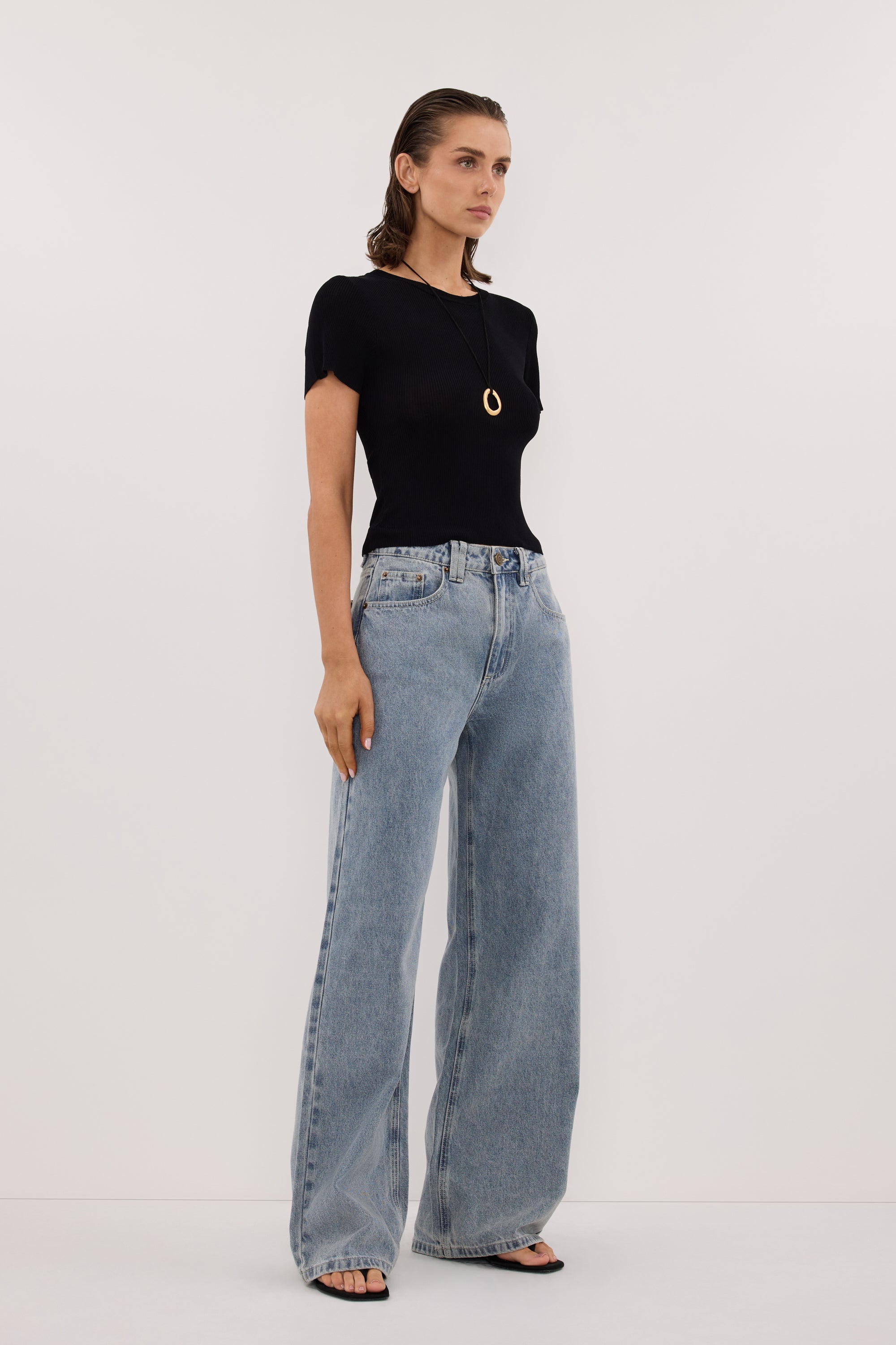 REAGAN 2.0 LIGHT BLUE TALL SLOUCHY JEAN