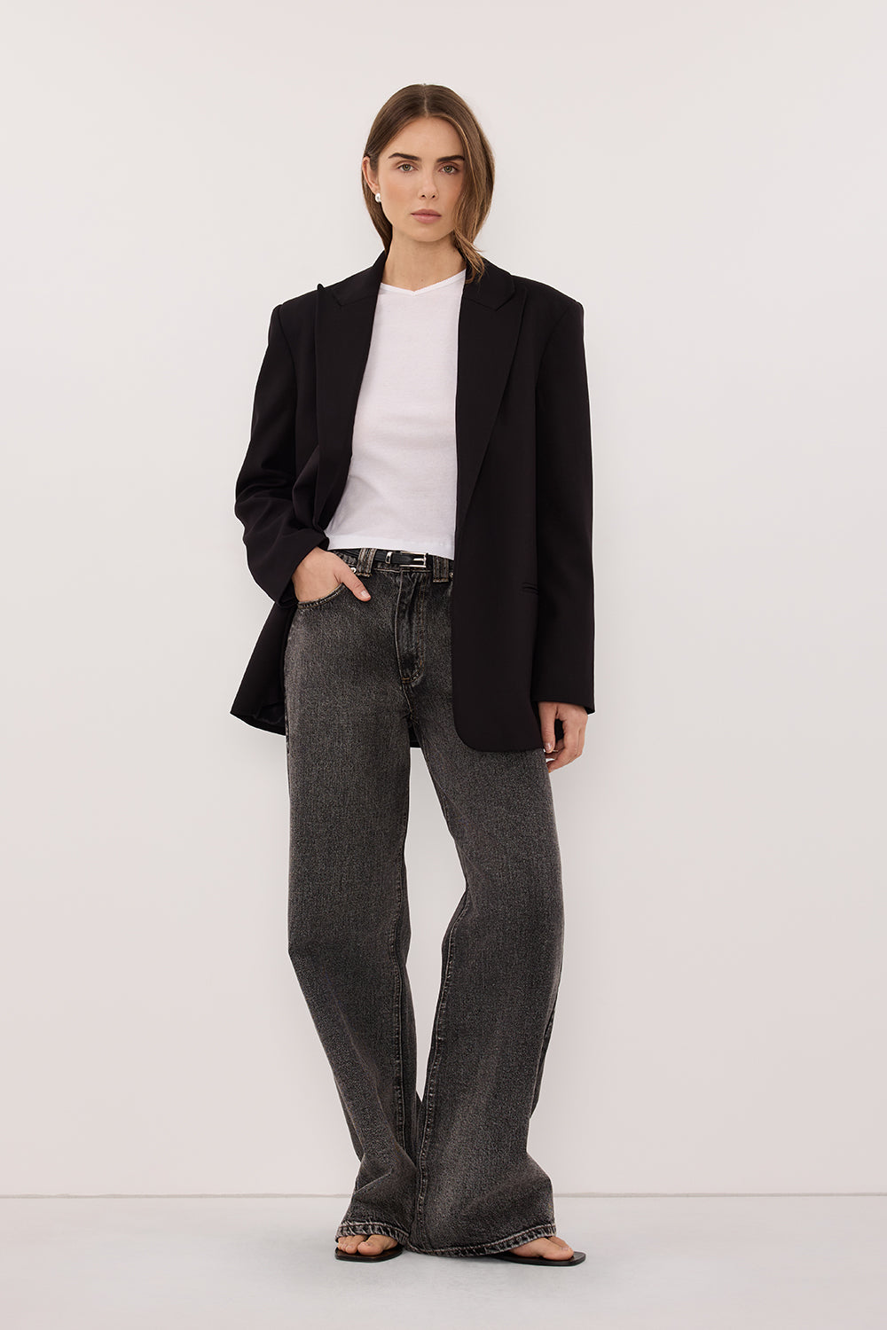 REAGAN 2.0 WASHED BLACK TALL SLOUCHY JEAN