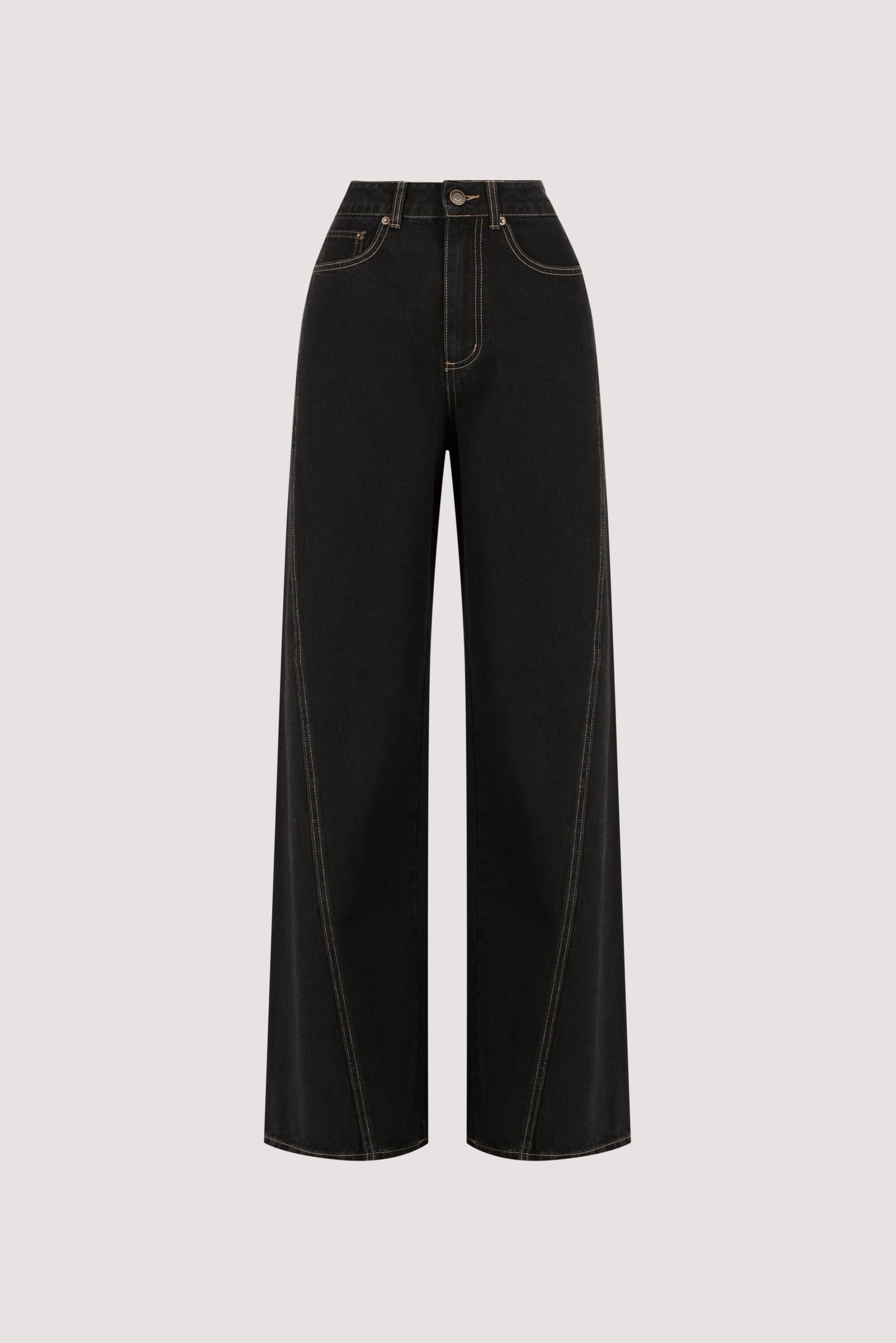CARSON JET BLACK TALL WIDE LEG JEAN Clothing DISSH Boutiques 