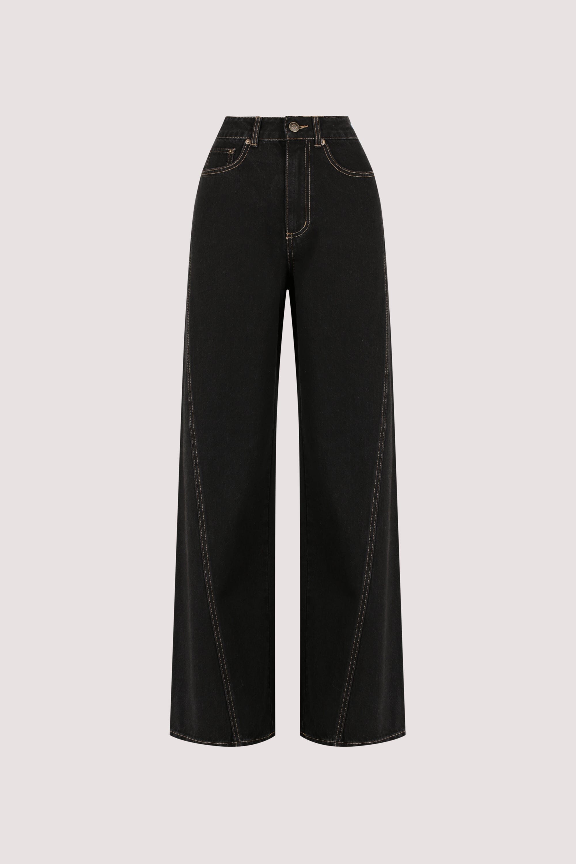 CARSON JET BLACK TALL WIDE LEG JEAN Clothing DISSH Boutiques 