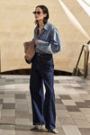 CARSON INDIGO TALL WIDE LEG JEAN