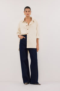 CARSON INDIGO TALL WIDE LEG JEAN