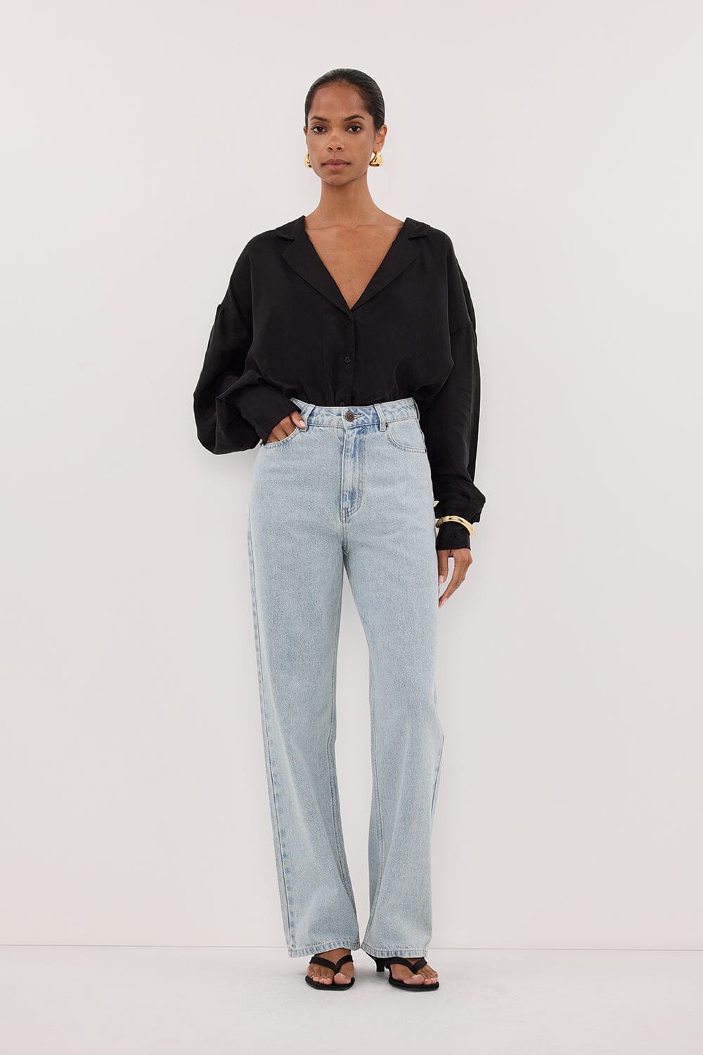 WESTIN LIGHT RINSE TALL STRAIGHT JEAN Clothing DISSH Boutiques 