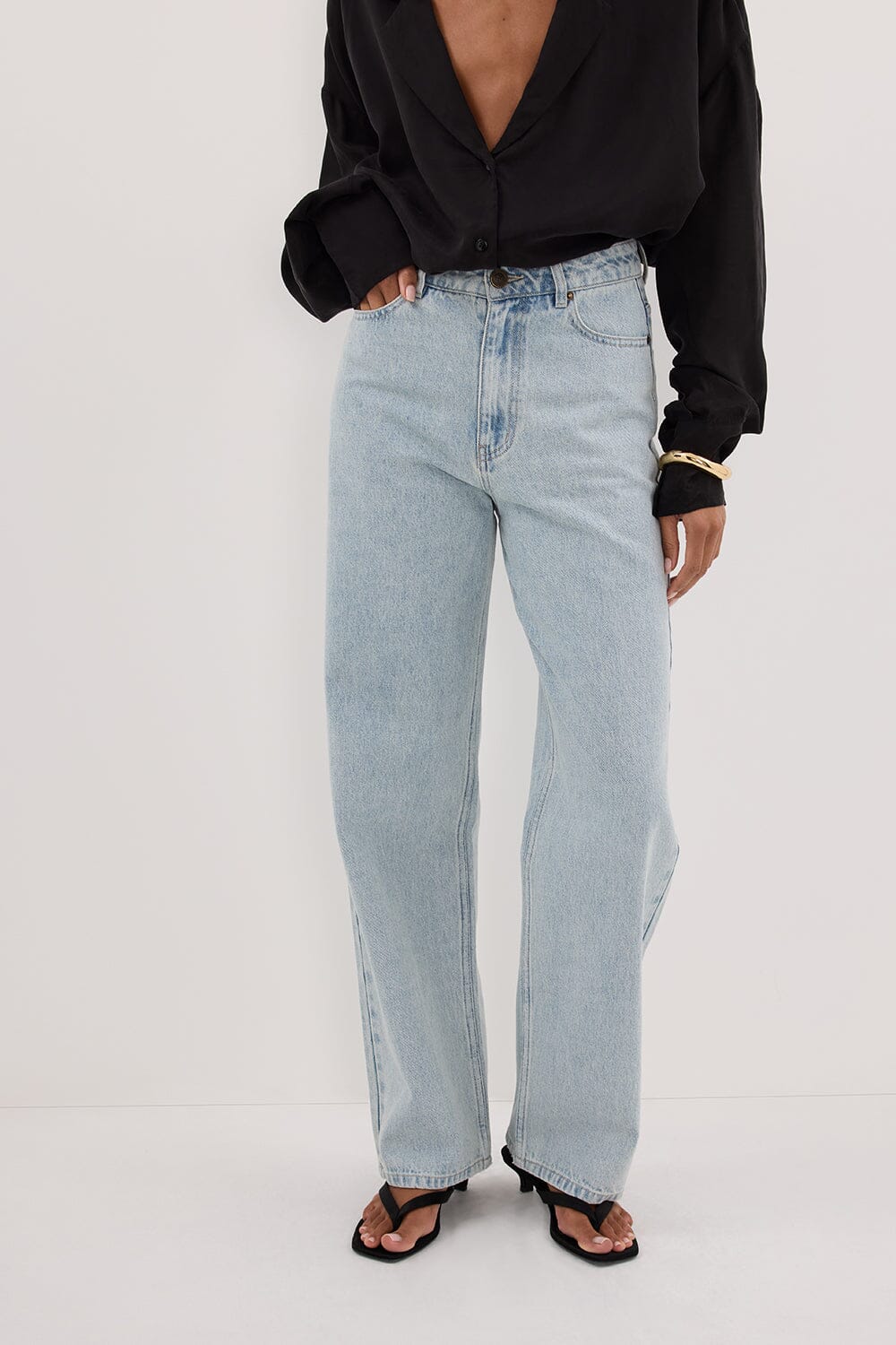 WESTIN LIGHT RINSE TALL STRAIGHT JEAN Clothing DISSH Boutiques 