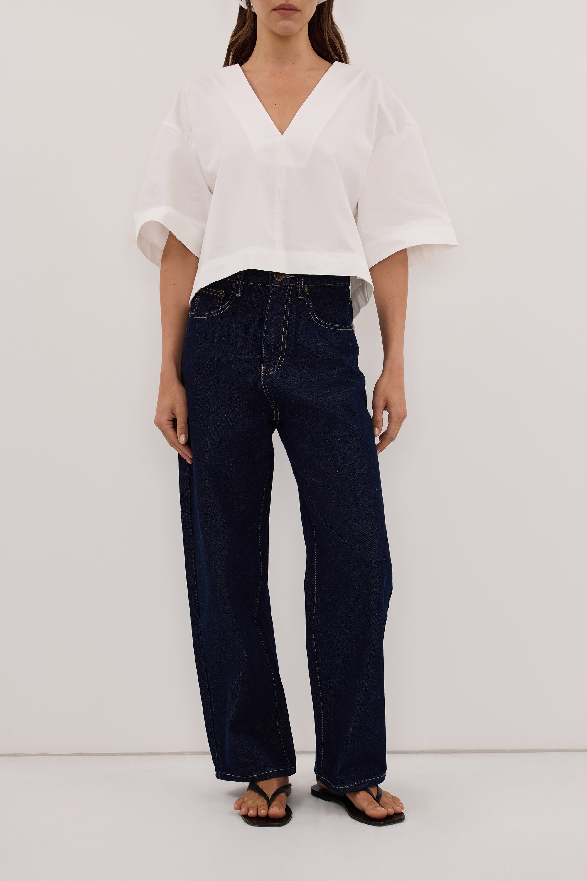 FRANK INDIGO RELAXED BARREL JEAN