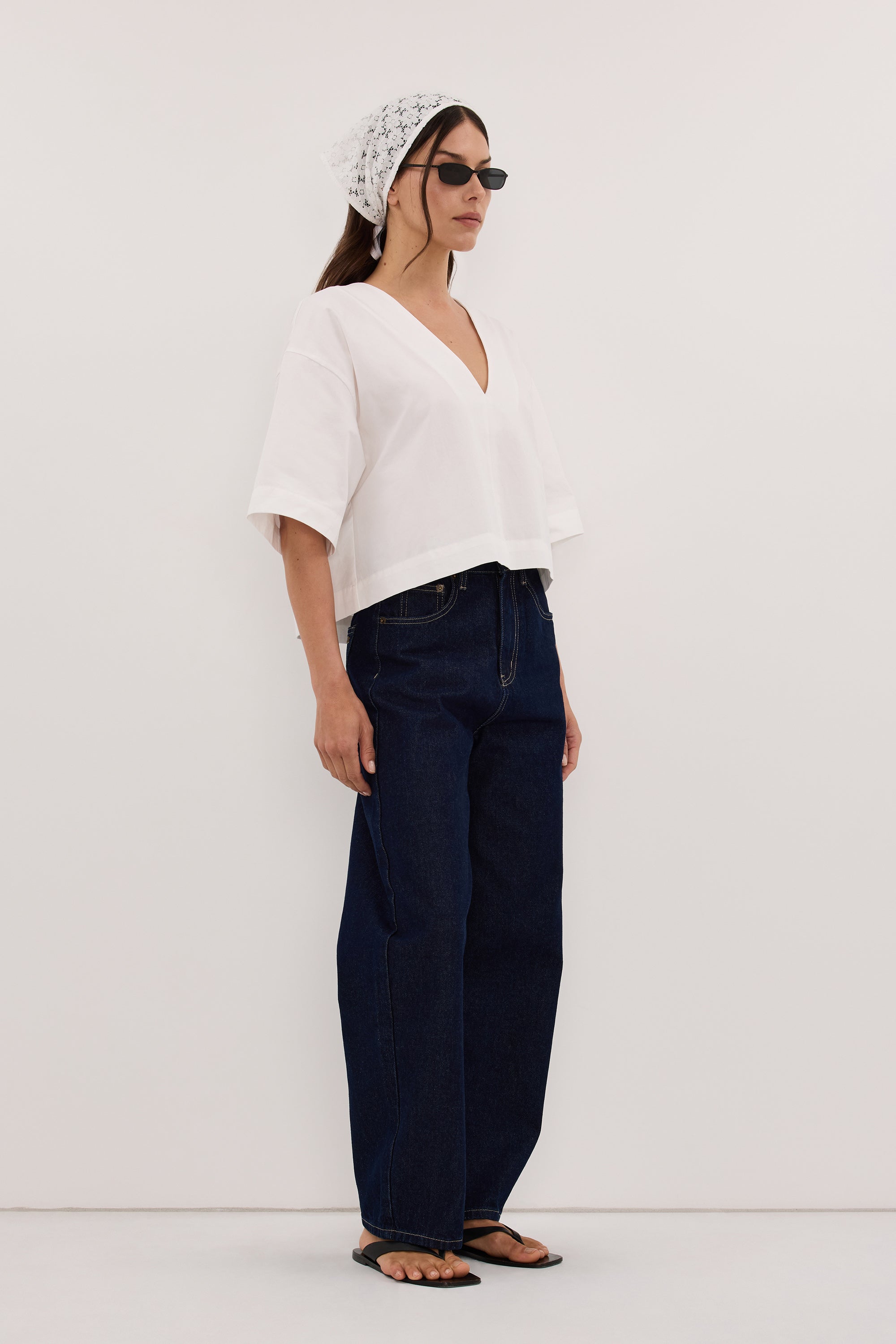 FRANK INDIGO RELAXED BARREL JEAN