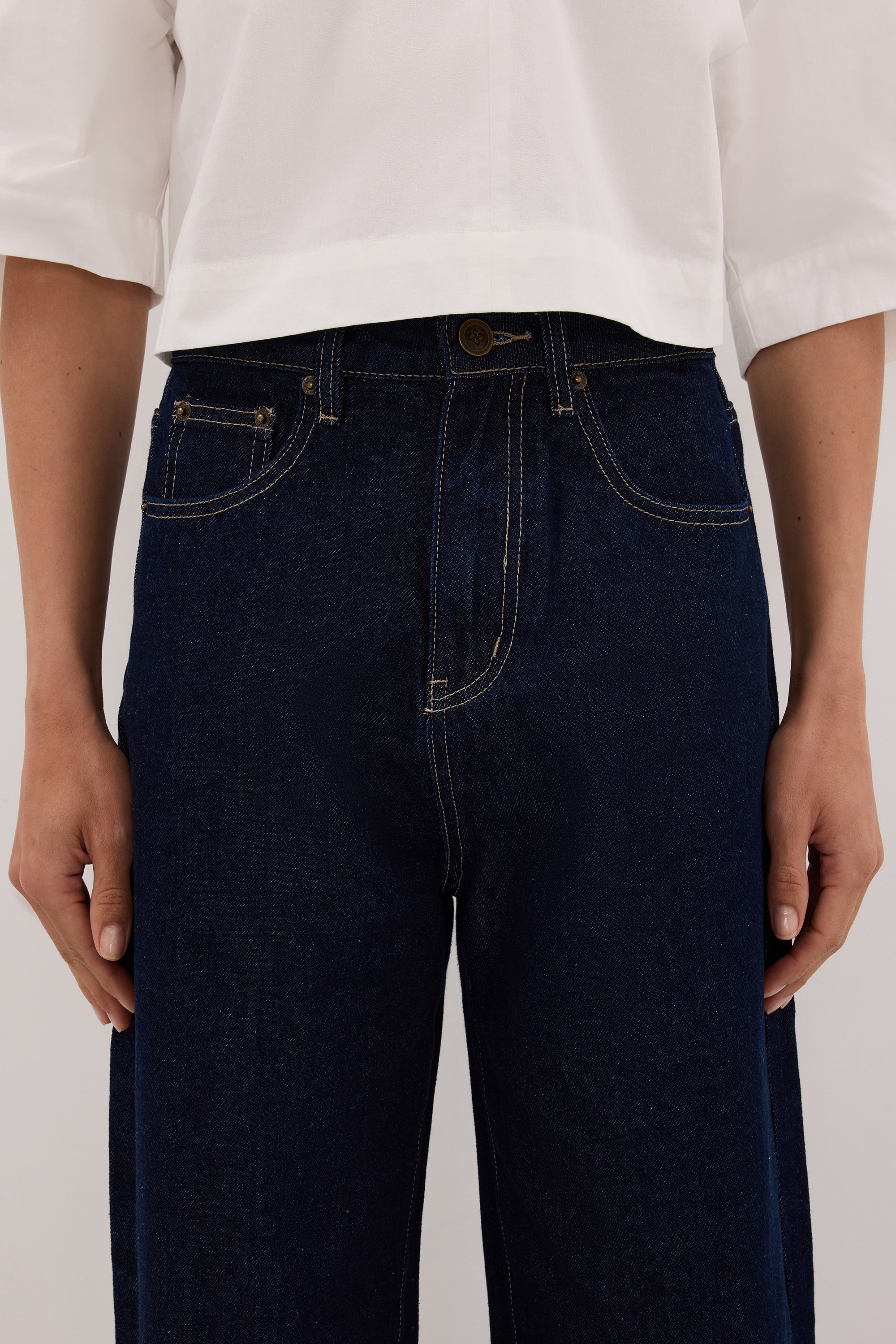 FRANK INDIGO RELAXED BARREL JEAN