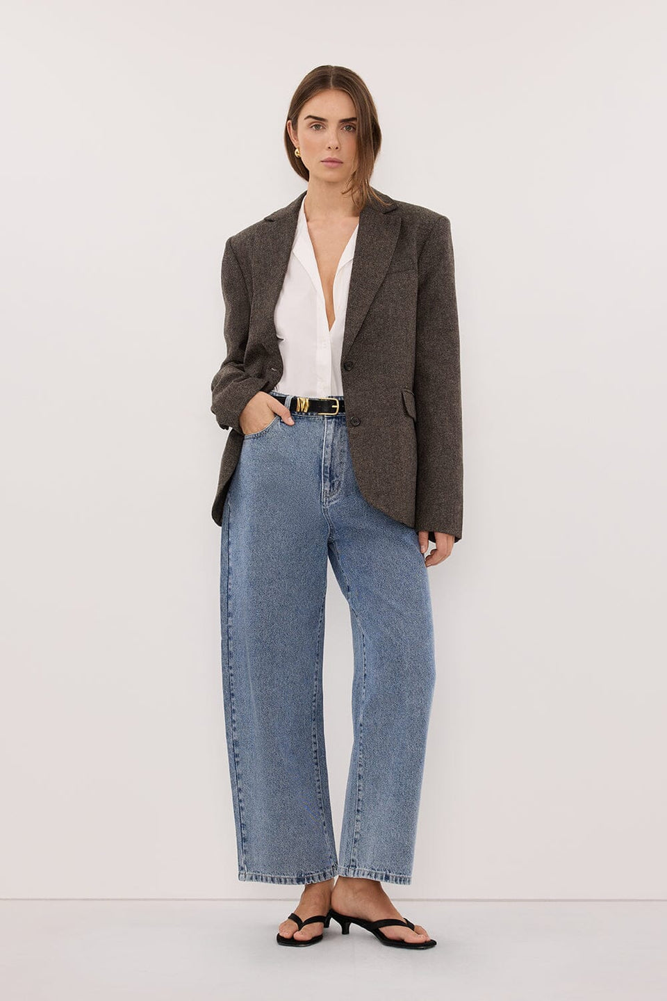 FRANK MID BLUE RELAXED JEAN Clothing DISSH Boutiques 4 MID BLUE 