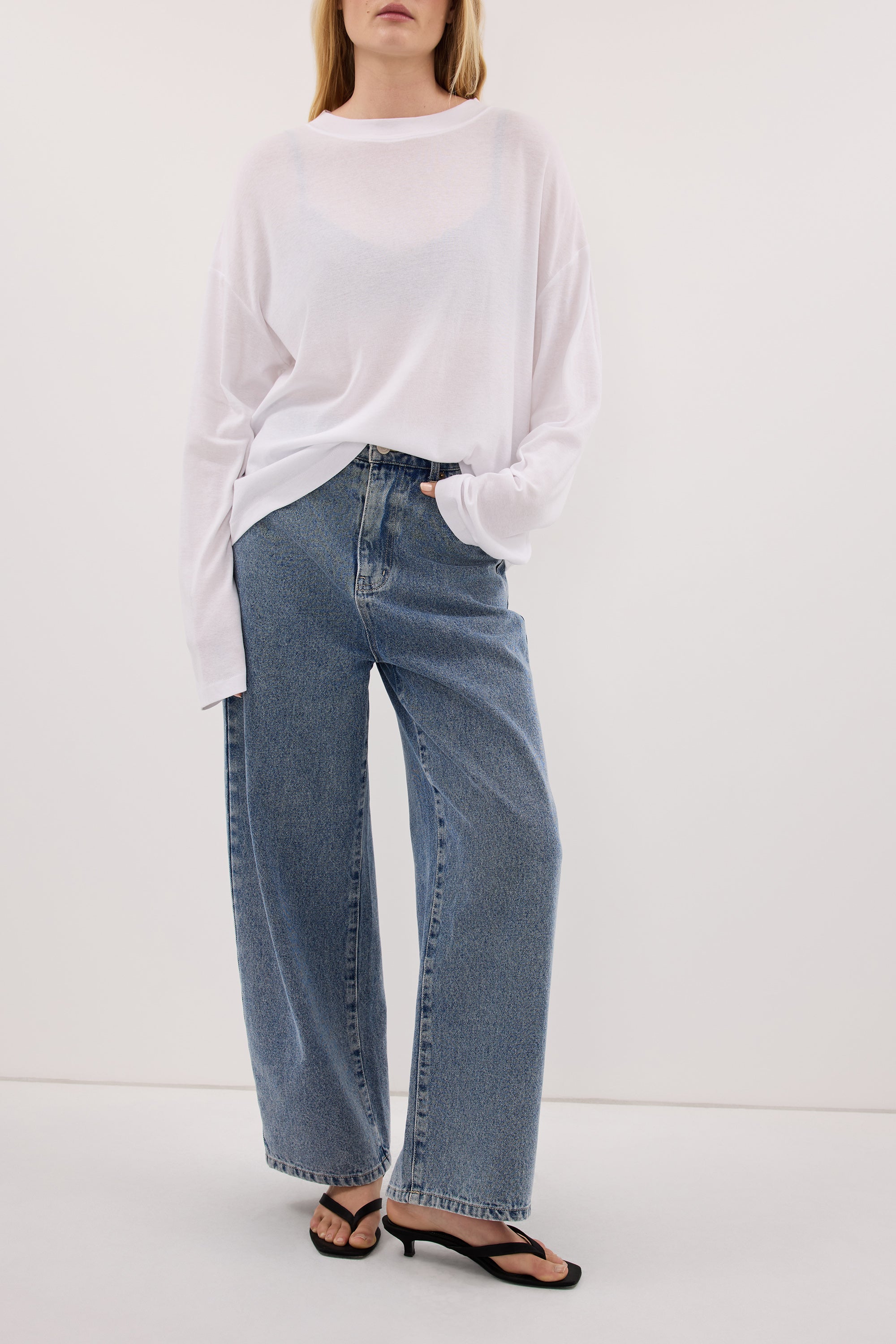 FRANK MID BLUE RELAXED JEAN