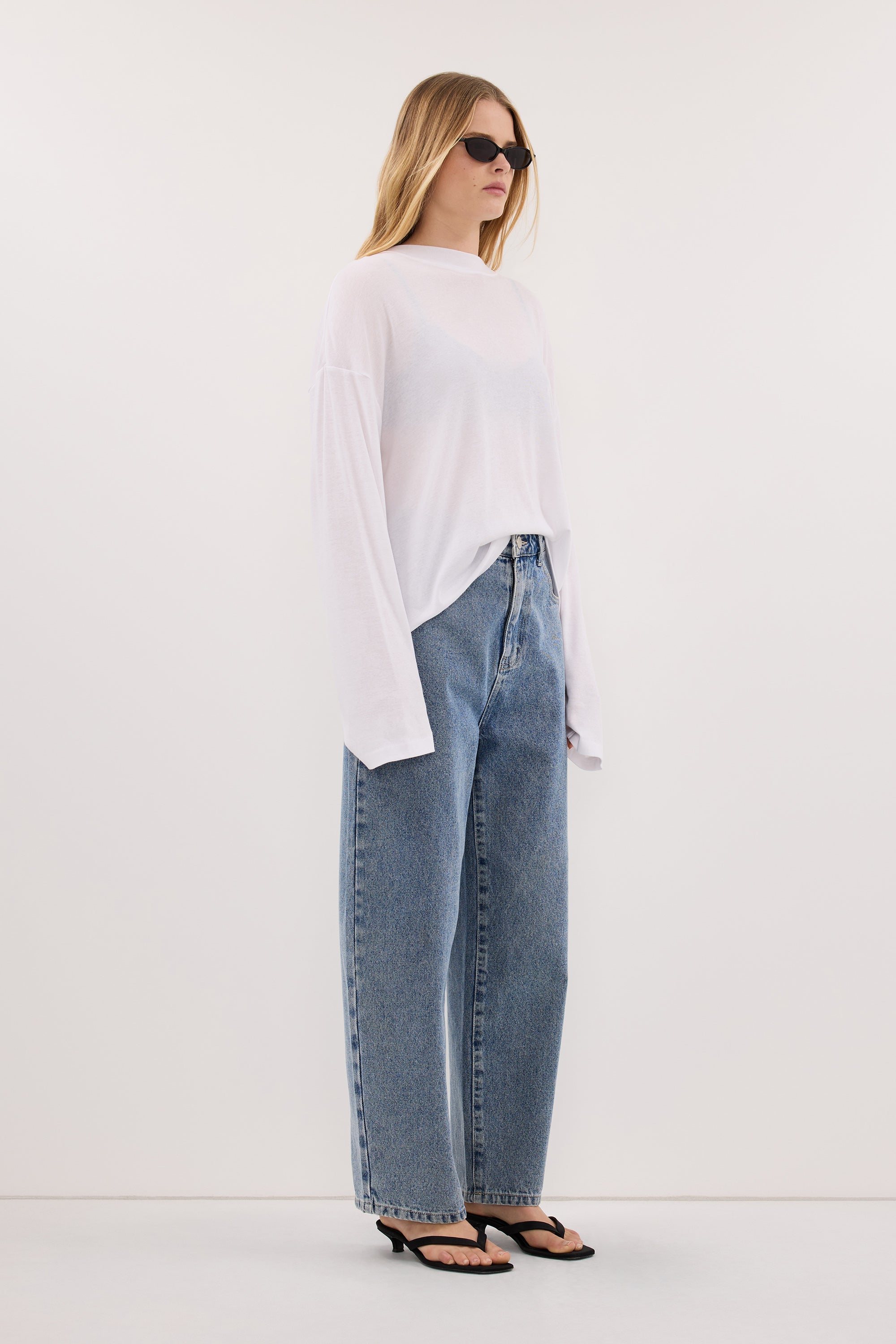 FRANK MID BLUE RELAXED JEAN