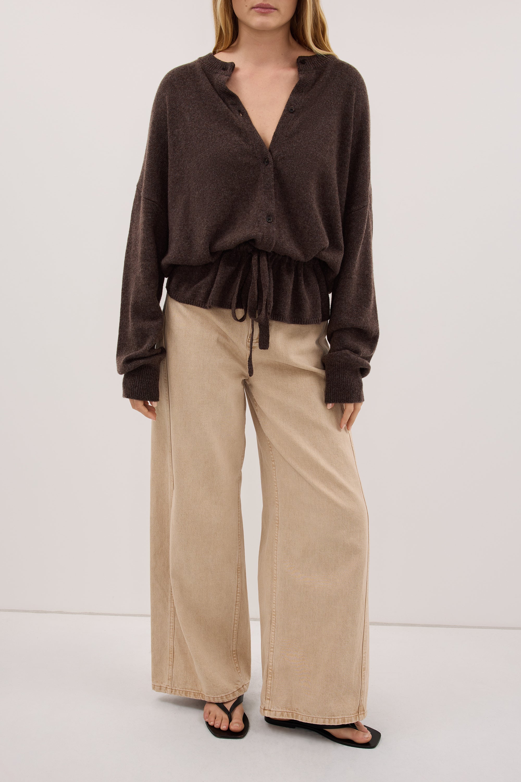 DREW BUFF WIDE LEG DENIM JEAN