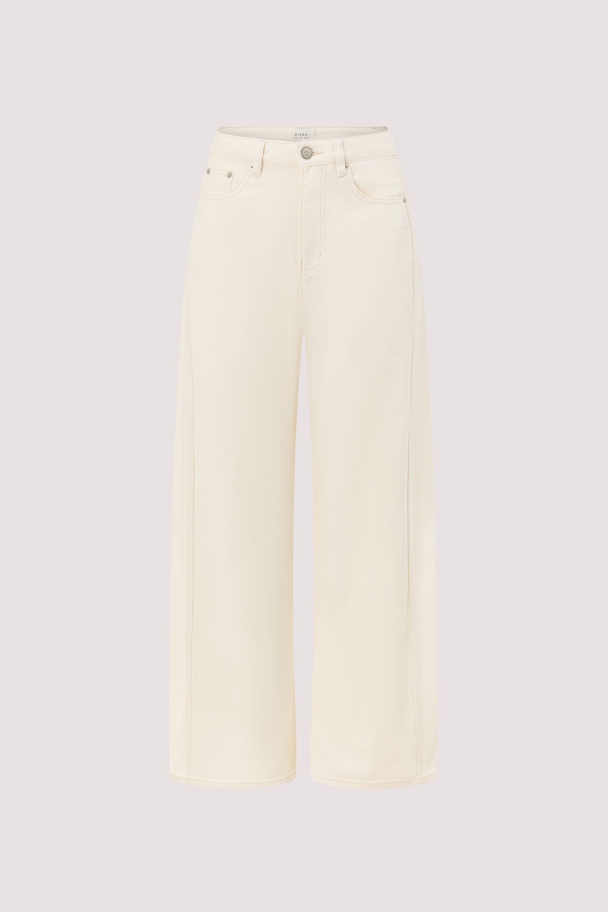 DREW CREAM WIDE LEG DENIM JEAN