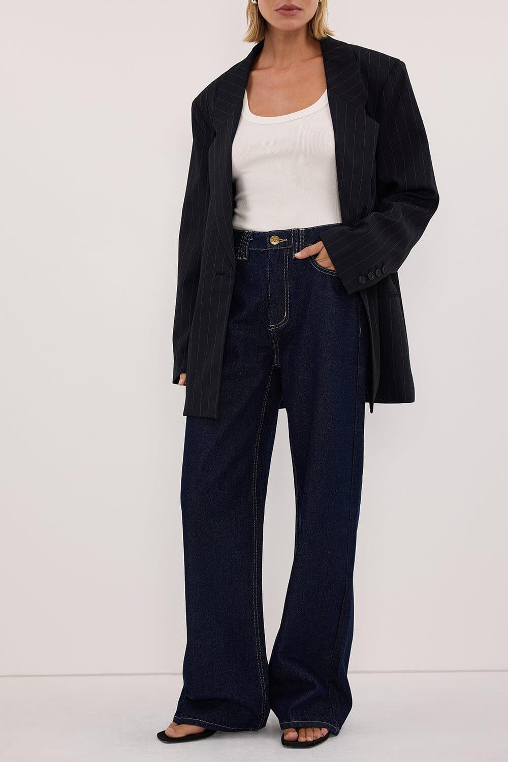 REAGAN 2.0 INDIGO SLOUCHY JEAN