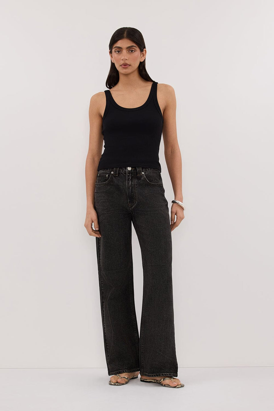 REAGAN 2.0 WASHED BLACK SLOUCHY JEAN Clothing DISSH Boutiques 
