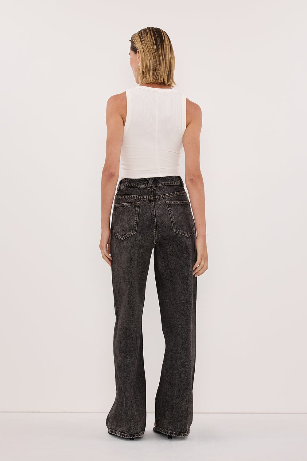 REAGAN 2.0 WASHED BLACK SLOUCHY JEAN