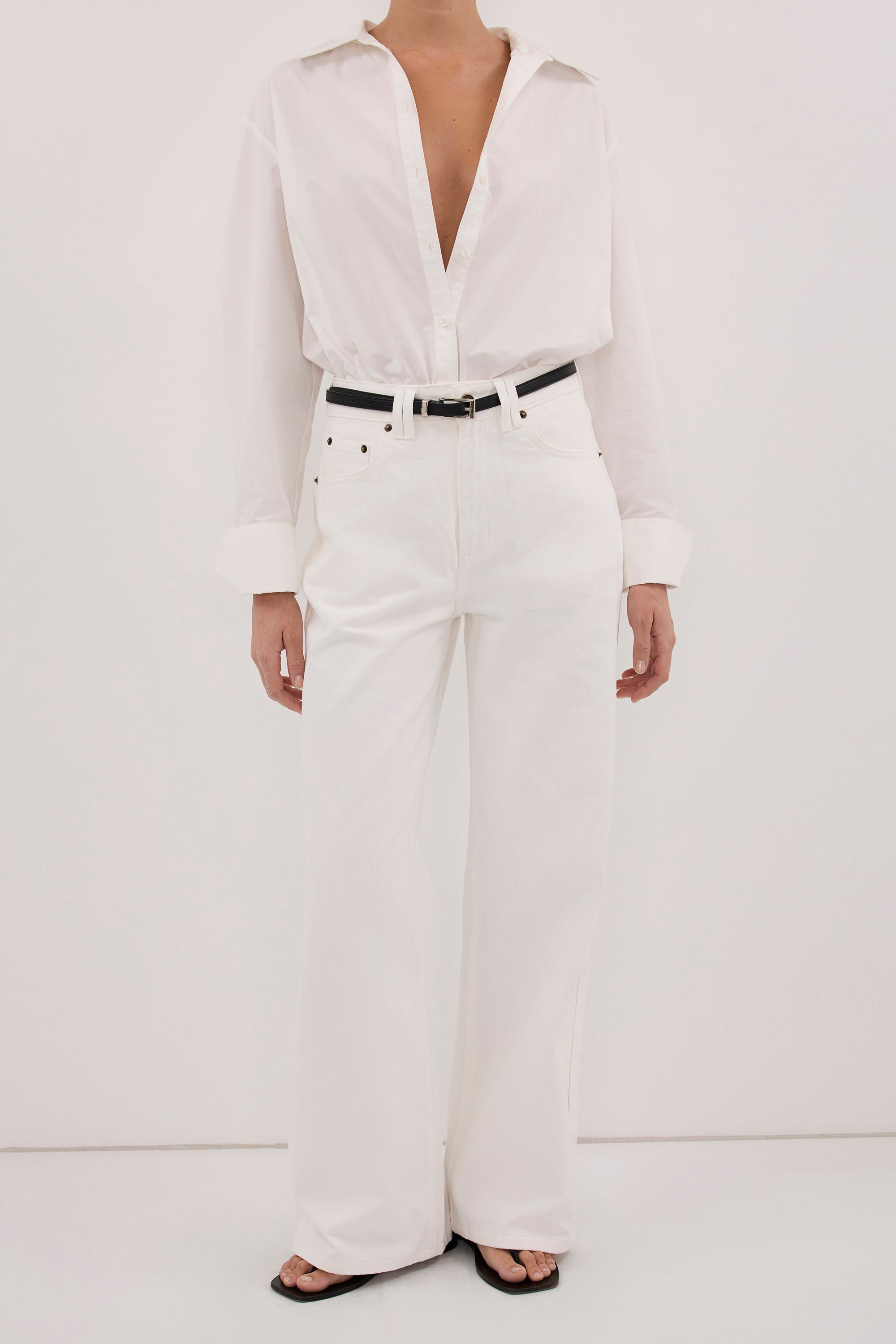 REAGAN 2.0 WHITE SLOUCHY JEAN