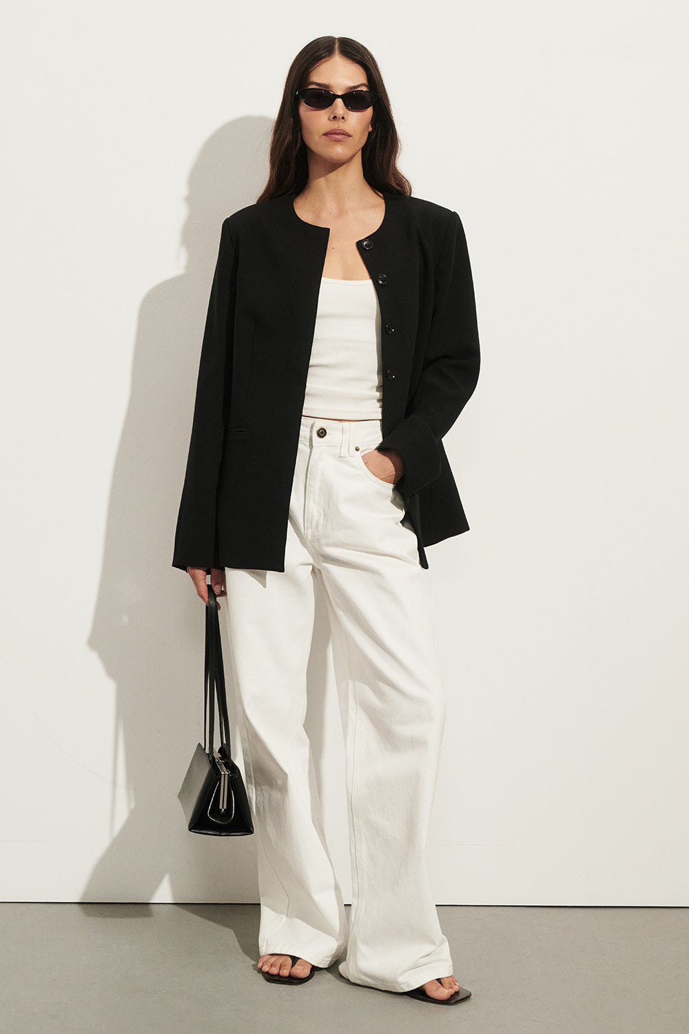 REAGAN 2.0 WHITE SLOUCHY JEAN