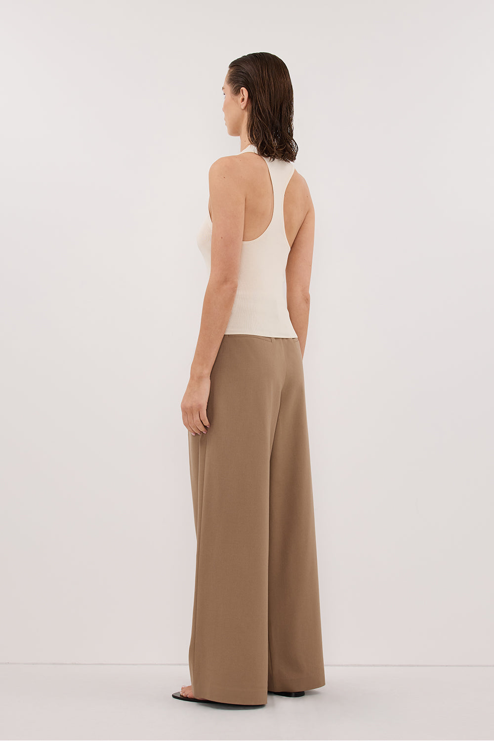 DEVIN CREAM RACER KNIT TANK Clothing DISSH Boutiques 