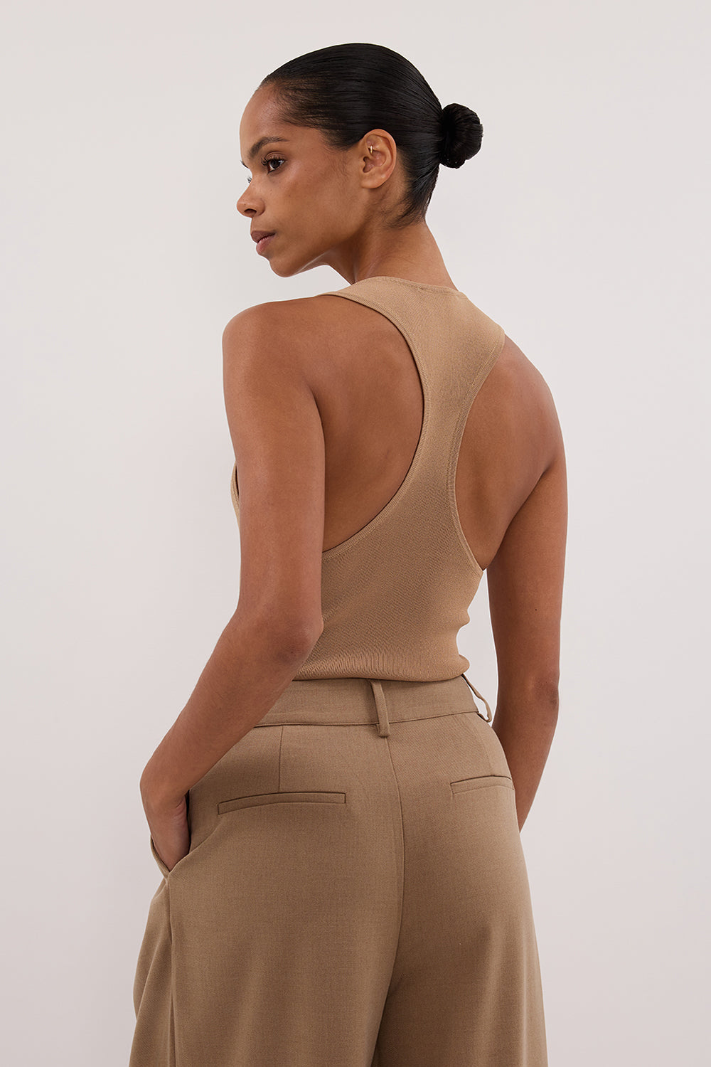 DEVIN TAN RACER KNIT TANK Clothing DISSH Boutiques 