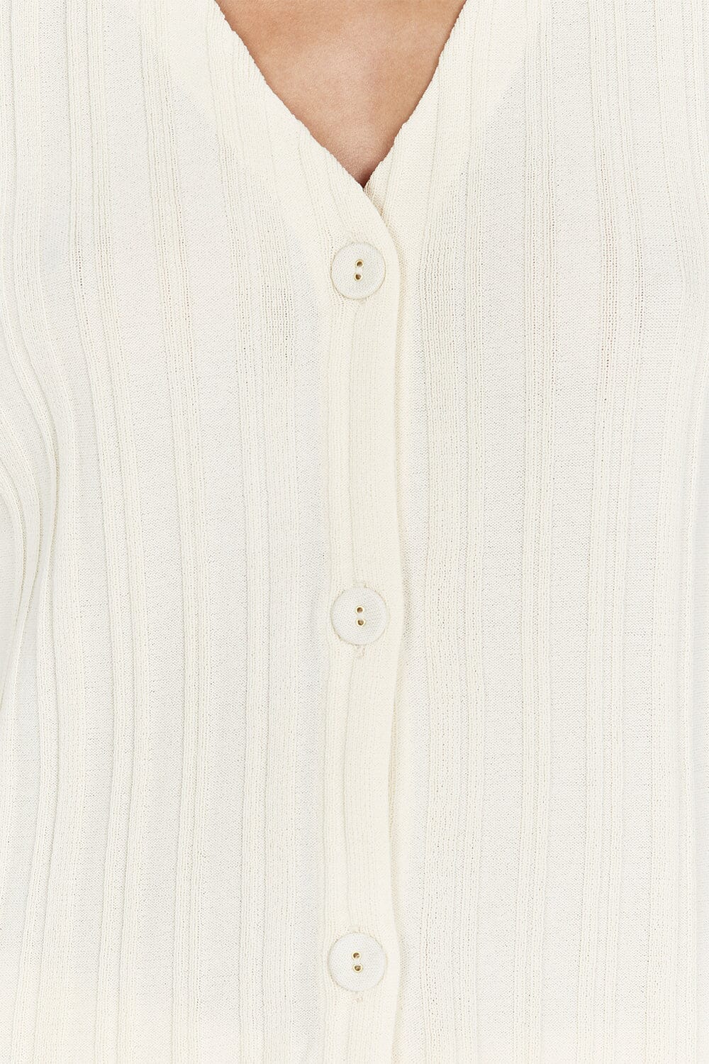 SYLVIA CREAM LONGLINE VEST Clothing DISSH Boutiques 