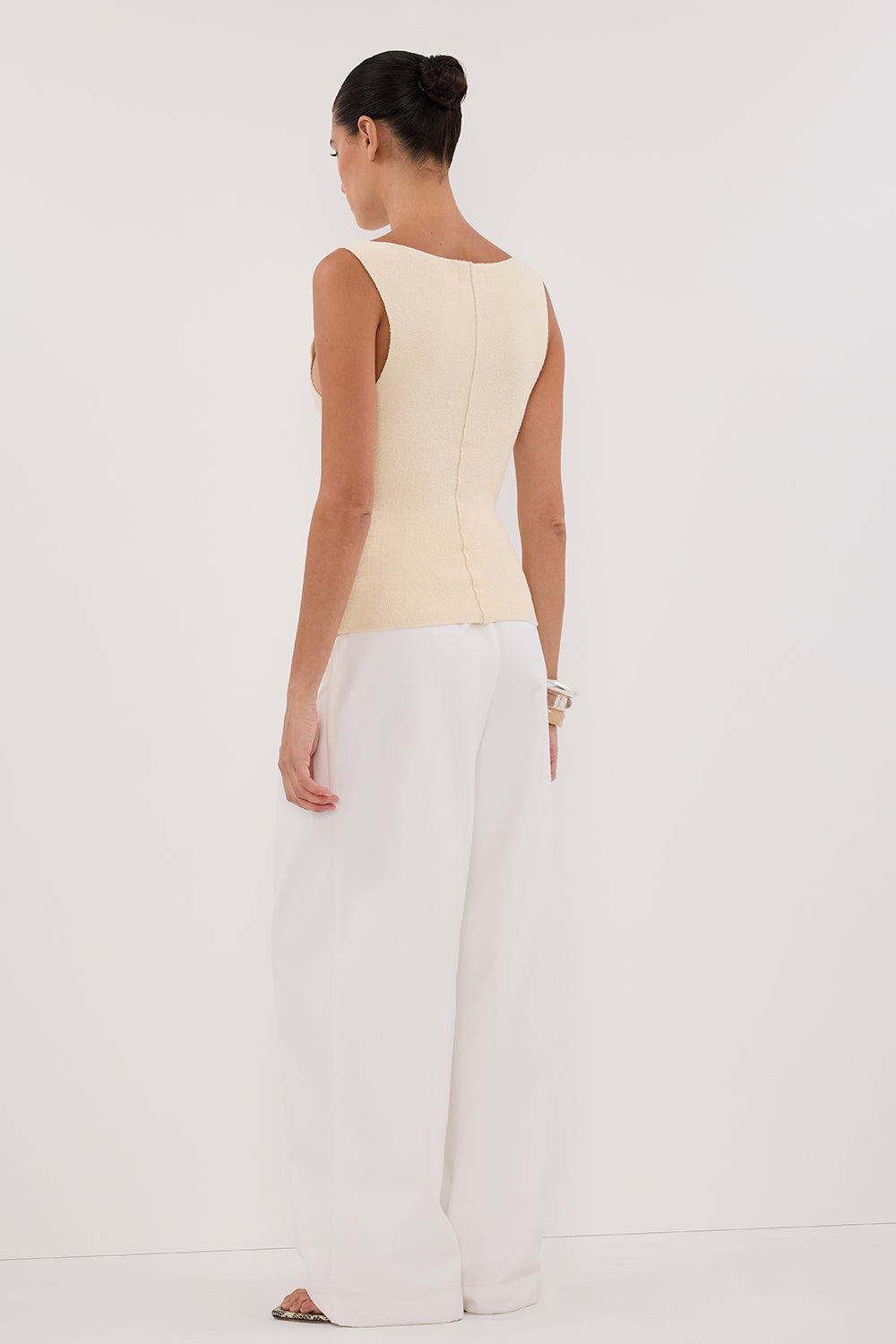 OWEN CREAM BOAT NECK TOP Clothing DISSH Boutiques 