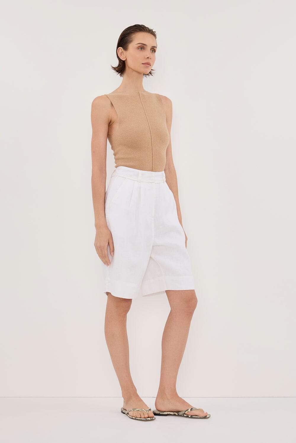 OWEN TAN BOAT NECK TOP Clothing DISSH Boutiques 