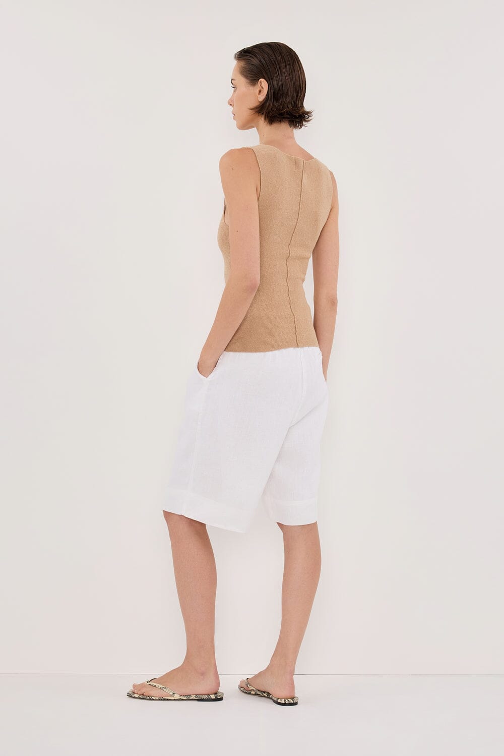 OWEN TAN BOAT NECK TOP Clothing DISSH Boutiques 