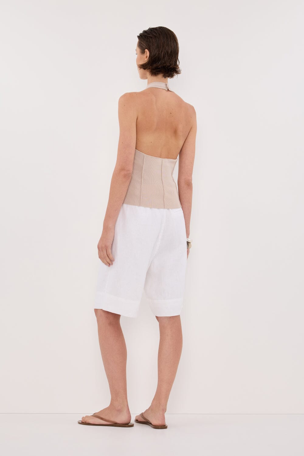 LISS STONE HALTER KNIT TOP Clothing DISSH Boutiques 