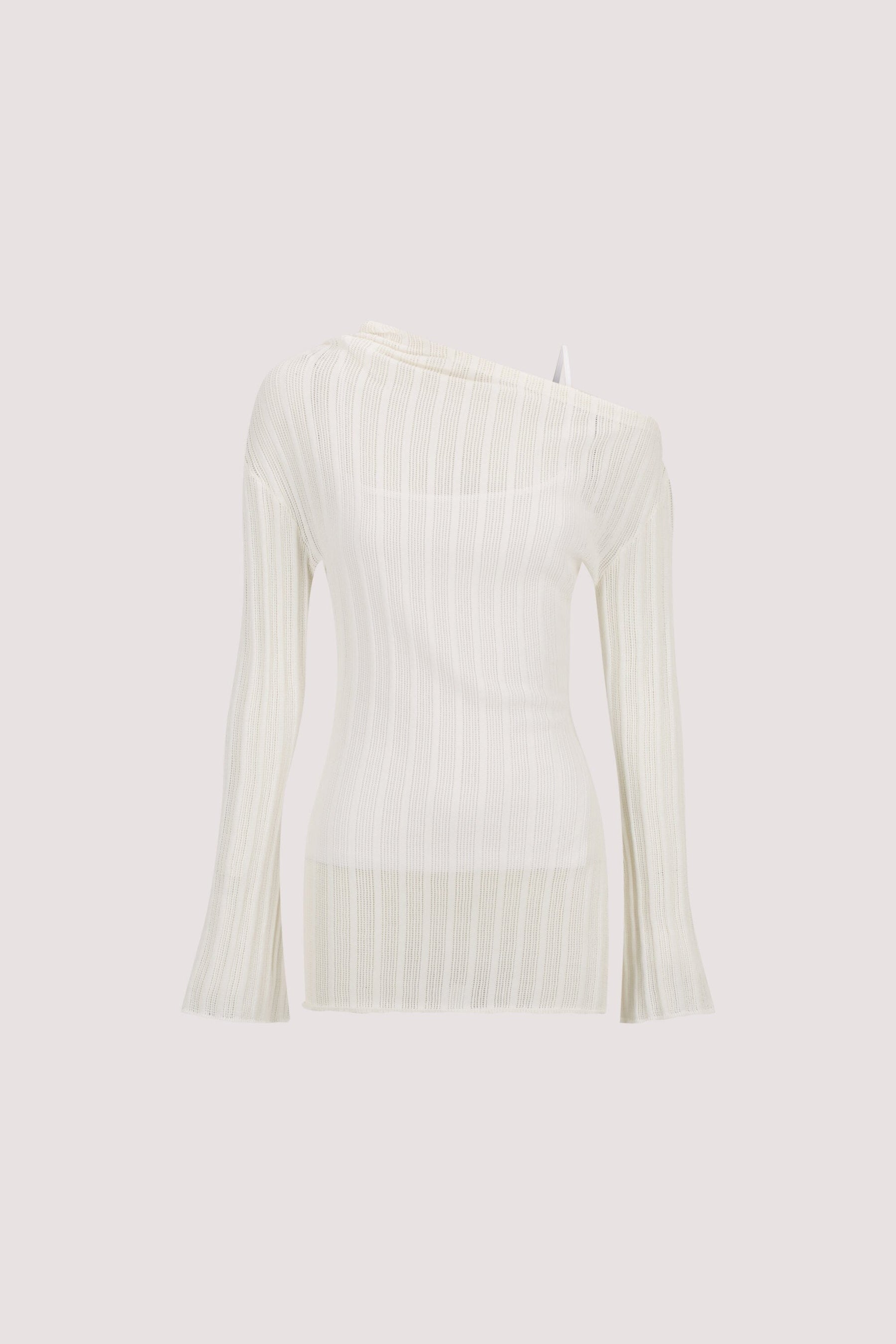 BOWIE IVORY LONG SLEEVE KNIT TOP Clothing DISSH Boutiques 