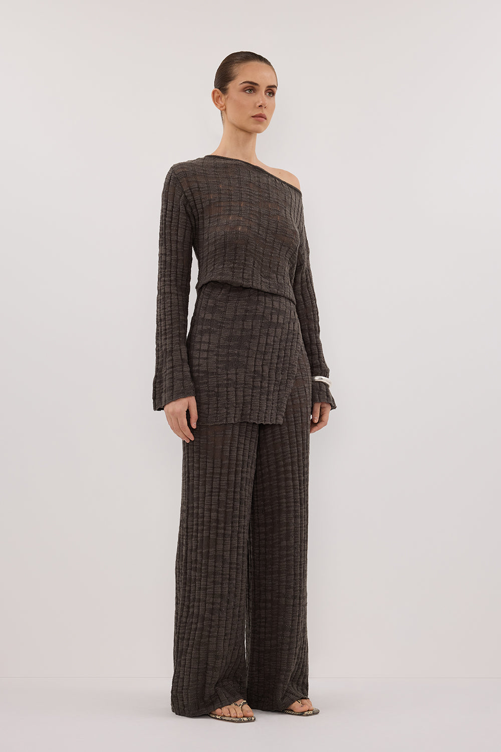 CIA PETROL LONG SLEEVE KNIT TOP Clothing DISSH Boutiques 
