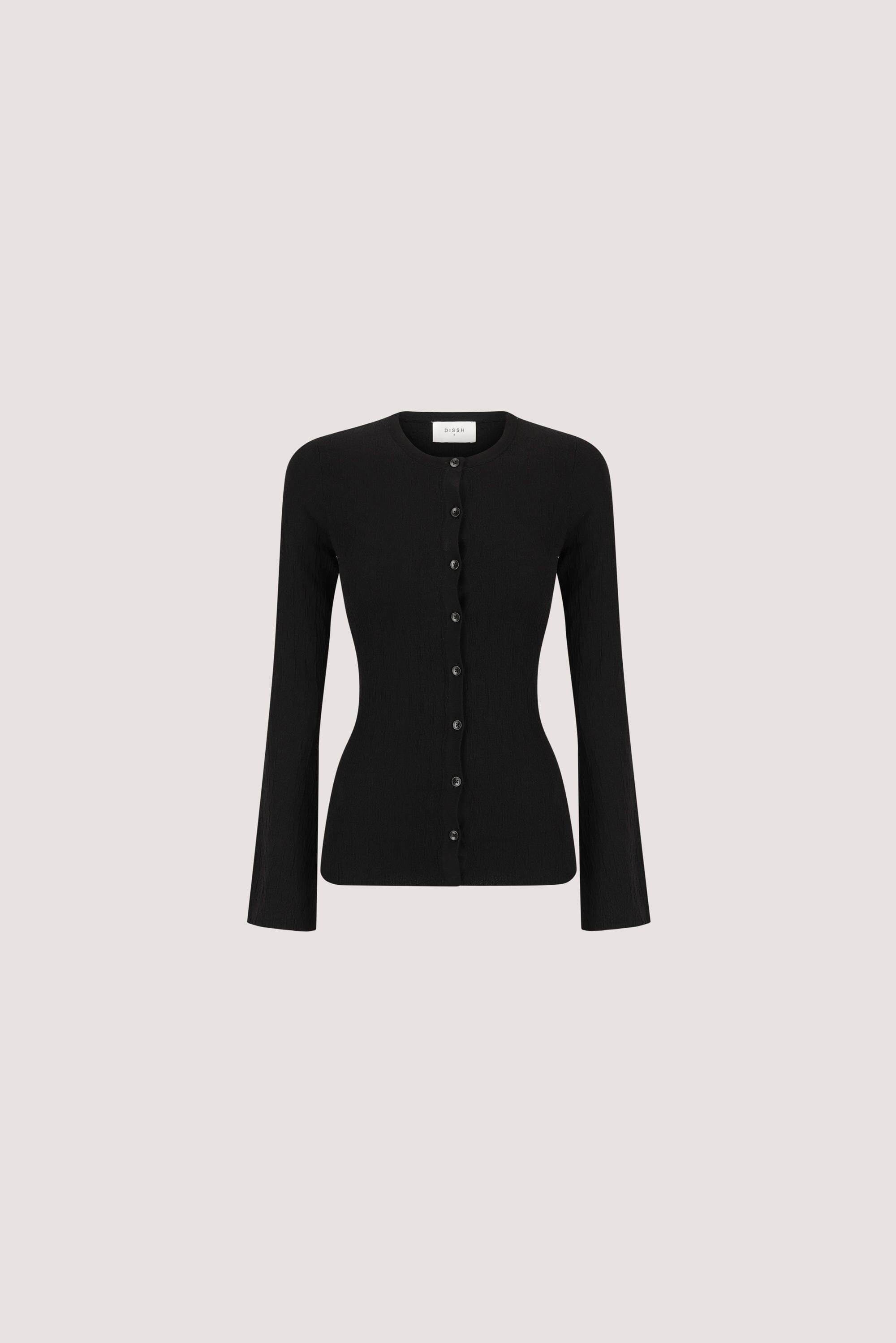 ALIAS BLACK LONG SLEEVE KNIT TOP