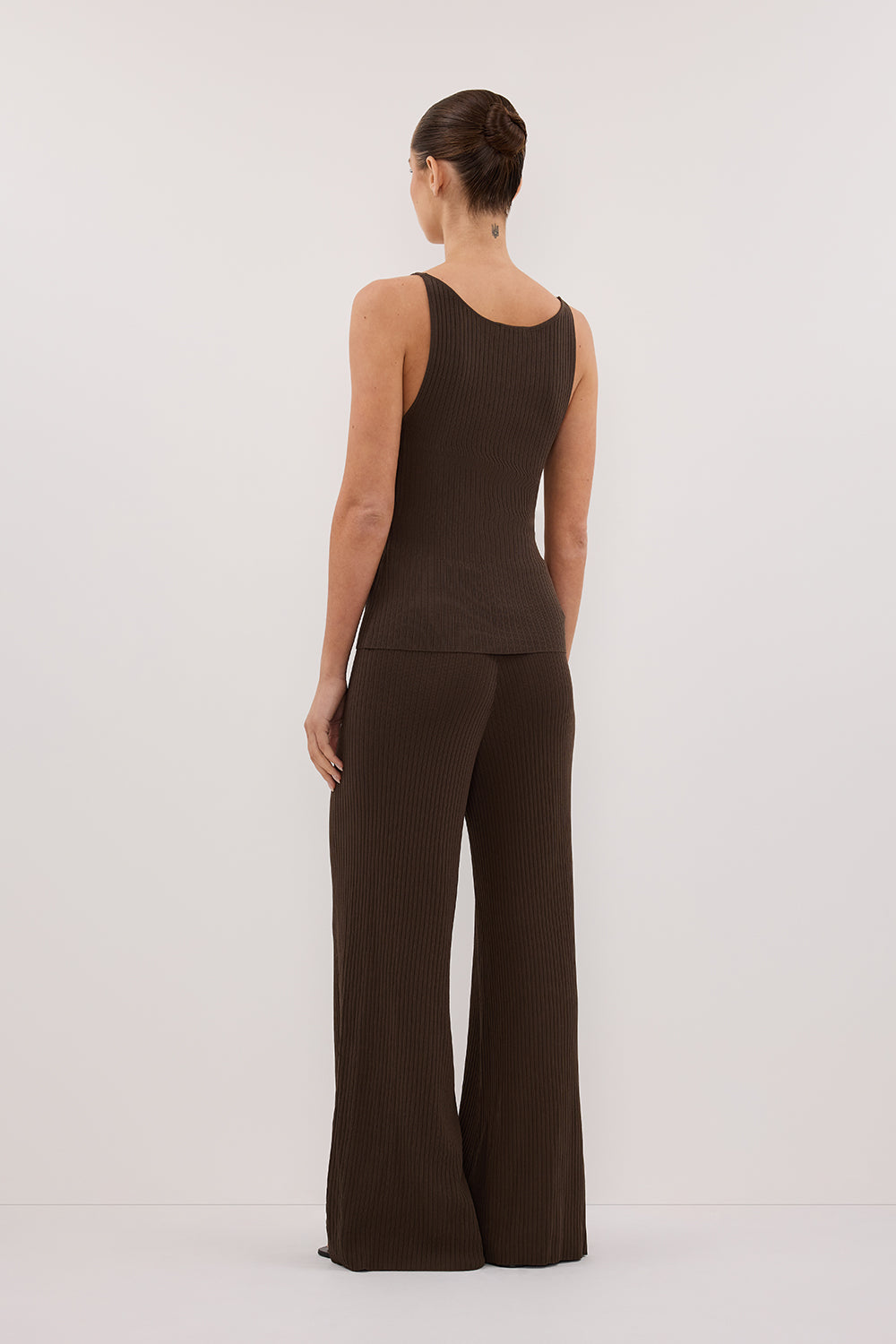 JOY TURKISH COFFEE TWIST KNIT TANK Clothing DISSH Boutiques 