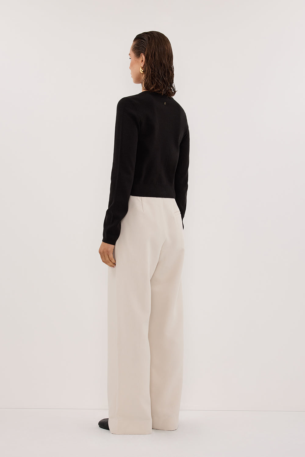 MONACO BLACK LONG SLEEVE CARDIGAN Clothing DISSH Boutiques 