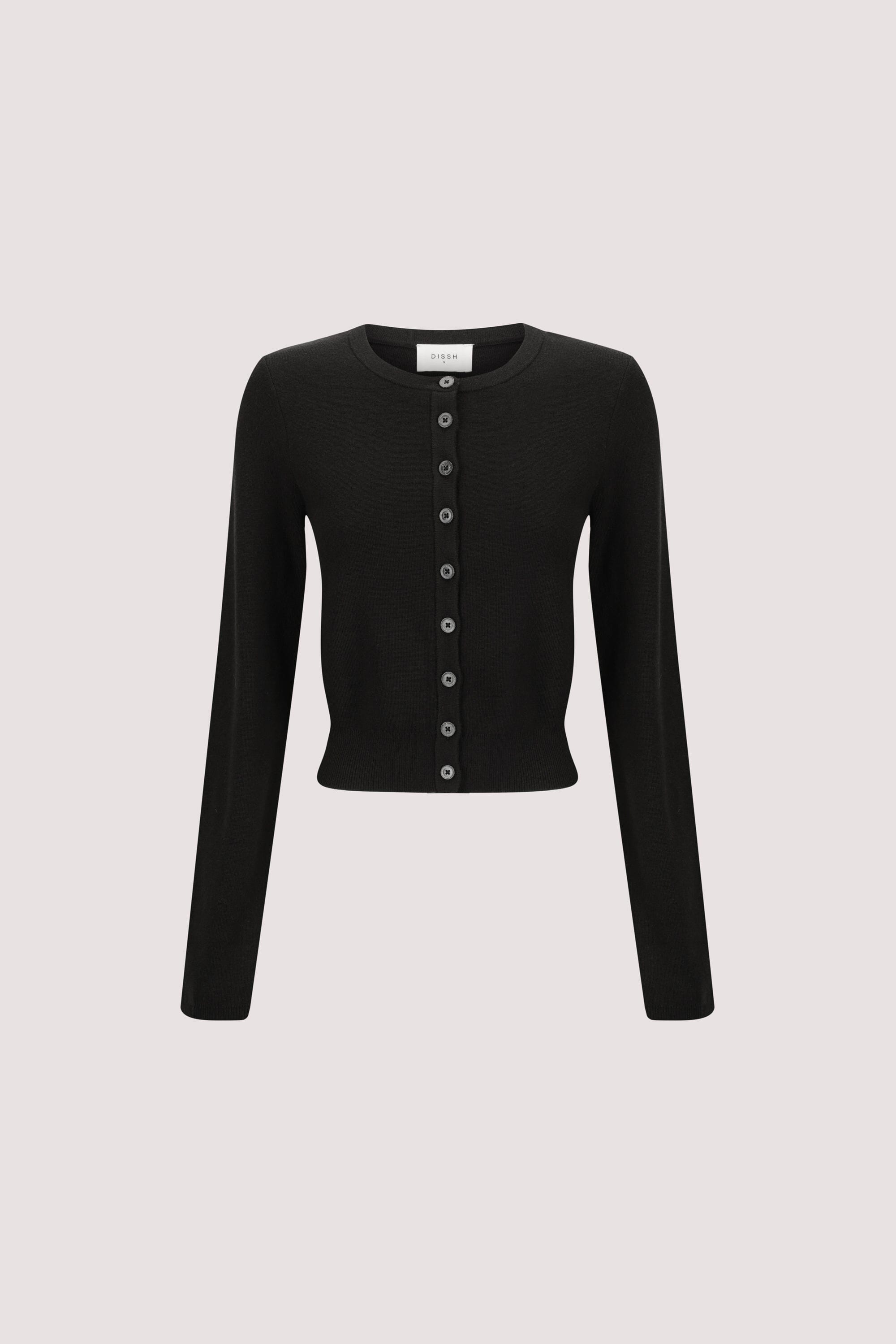 MONACO BLACK LONG SLEEVE CARDIGAN Clothing DISSH Boutiques 